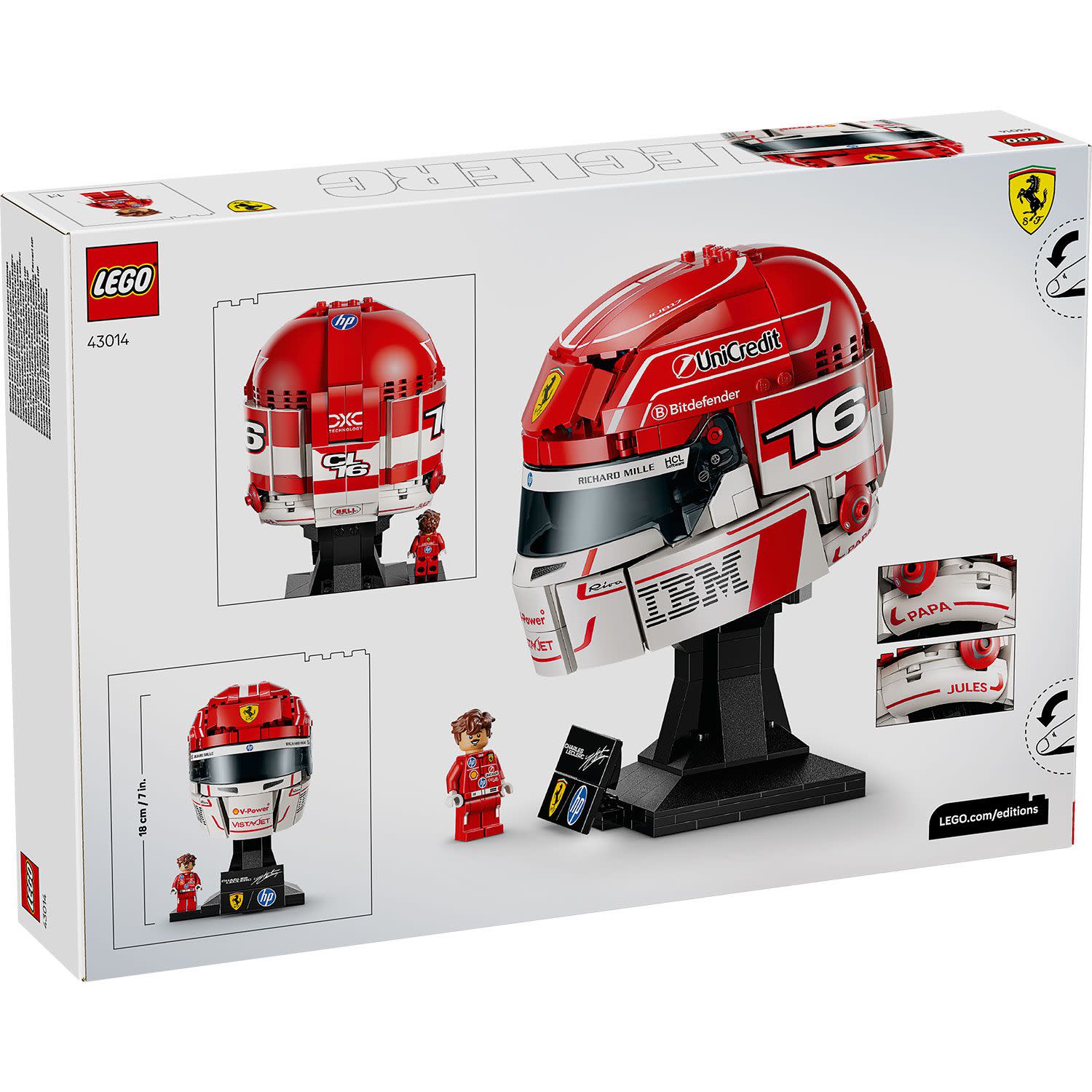Εικόνα 4 του LEGO Editions Scuderia Ferrari HP Κράνος Charles Leclerc 43014