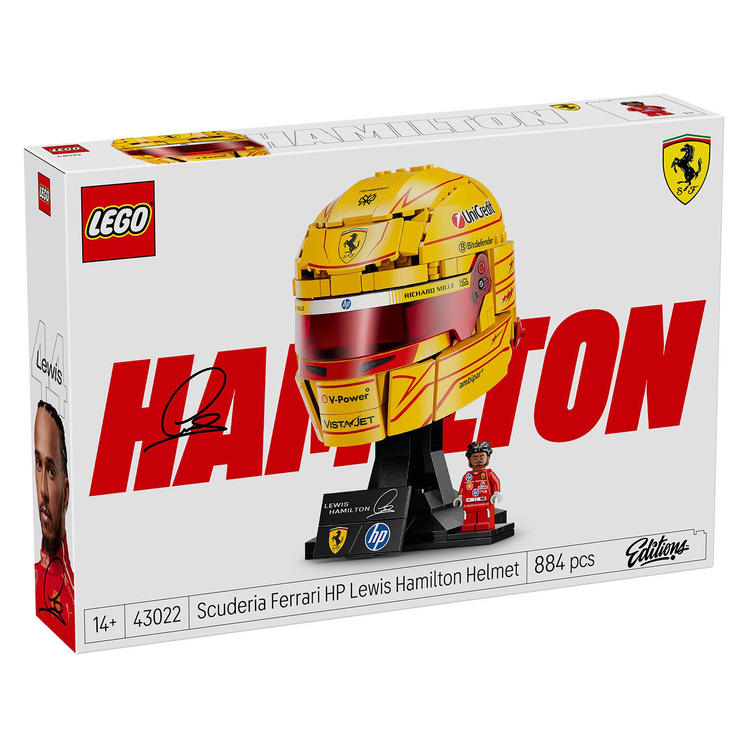 LEGO Editions Scuderia Ferrari HP Κράνος Lewis Hamilton 43022