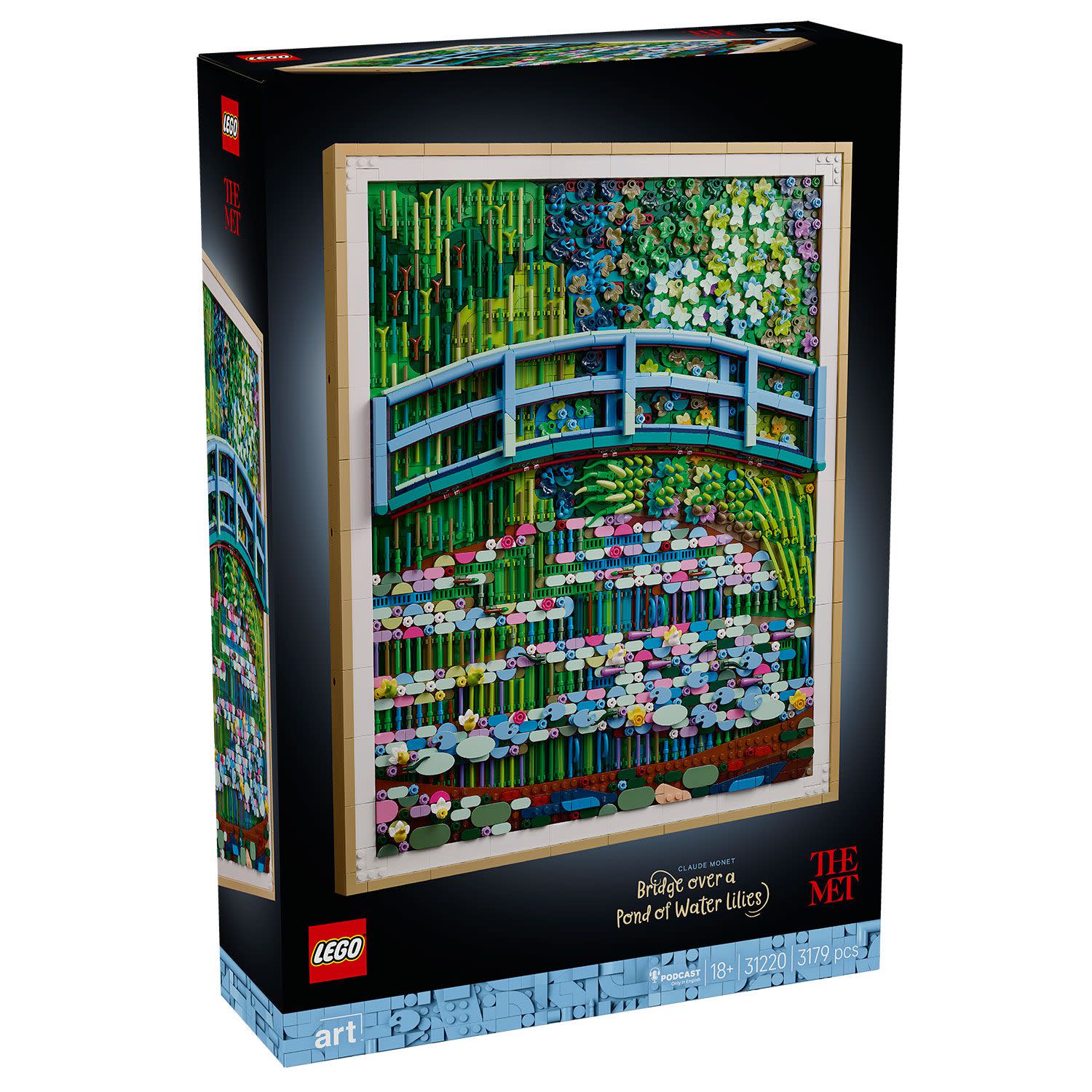 LEGO Art Κλωντ Μονέ Γέφυρα πάνω από Λίμνη με Νούφαρα 31220