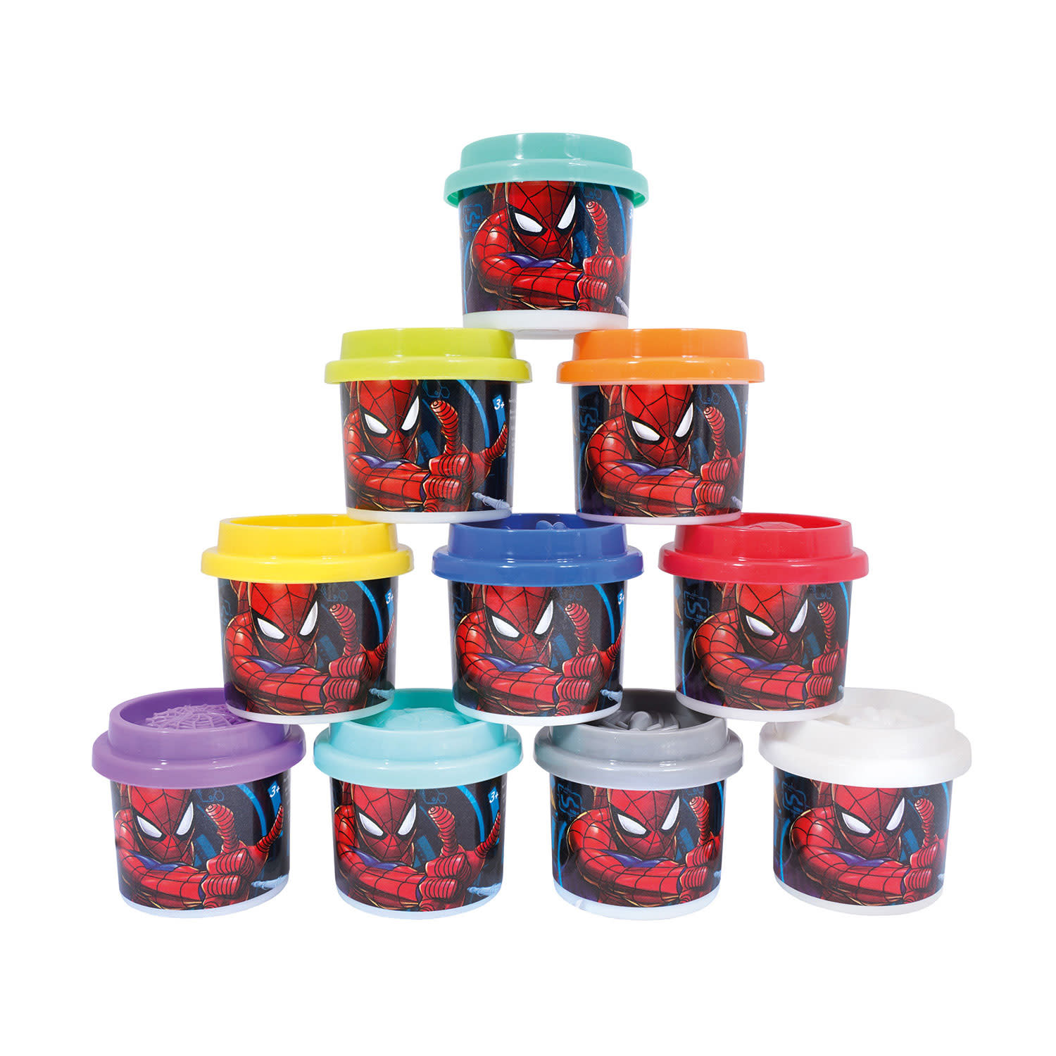 Εικόνα 2 του AS 10 Βαζάκια Πλαστελίνης Spider-Man