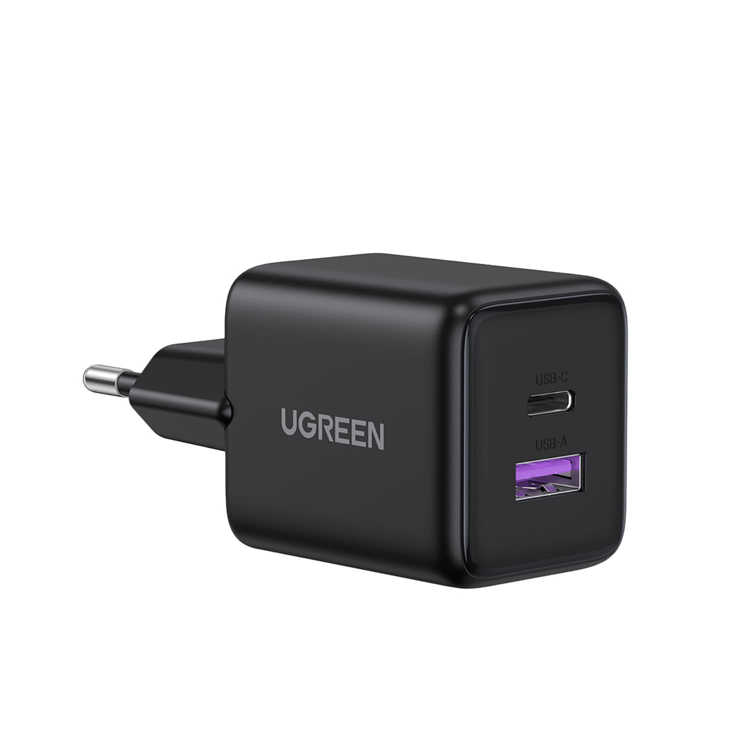 Ugreen Φορτιστής GaN 2 Θέσεων 30W Μαύρο