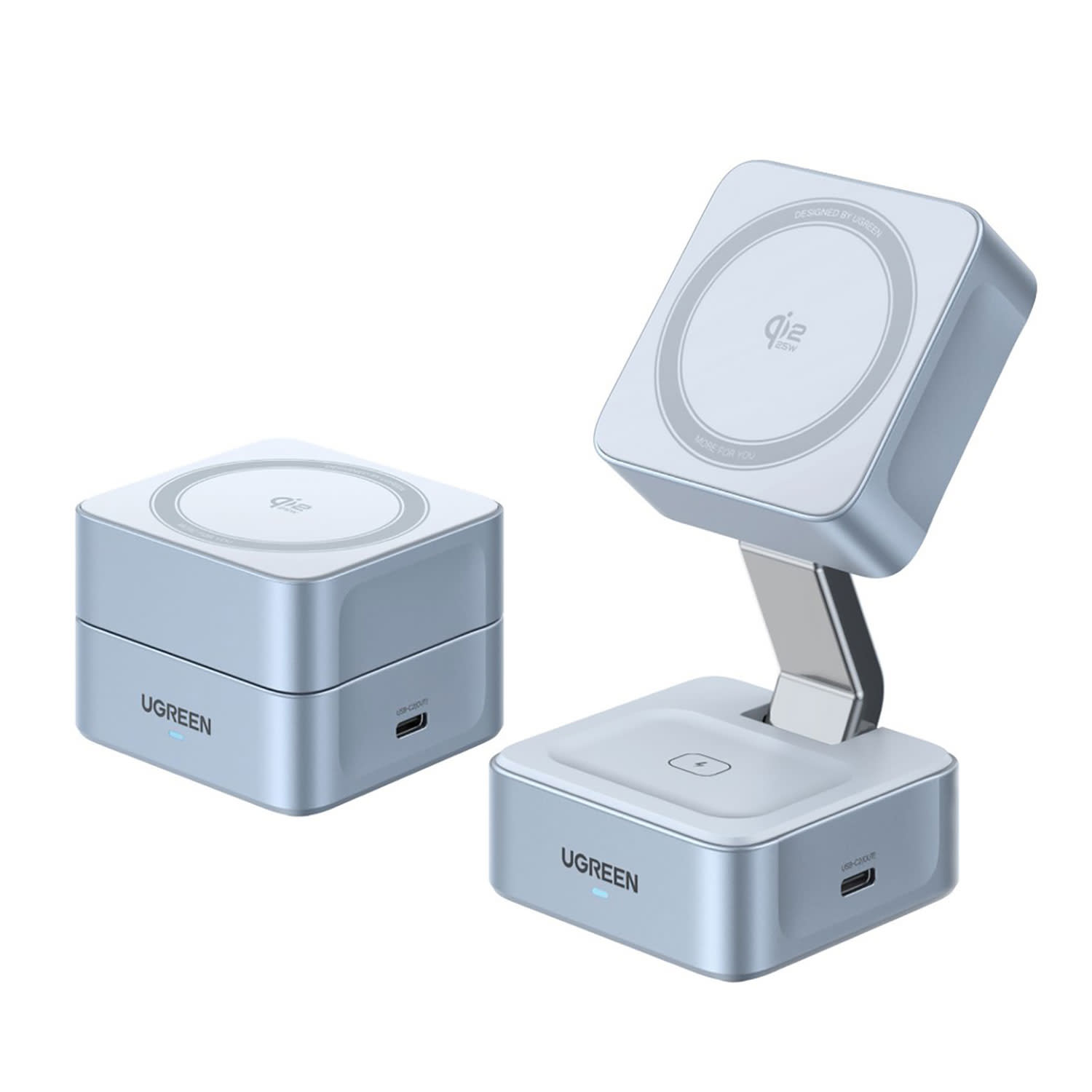 Εικόνα 1 του Ugreen Ασύρματος Φορτιστής 2 Θέσεων Γκρι