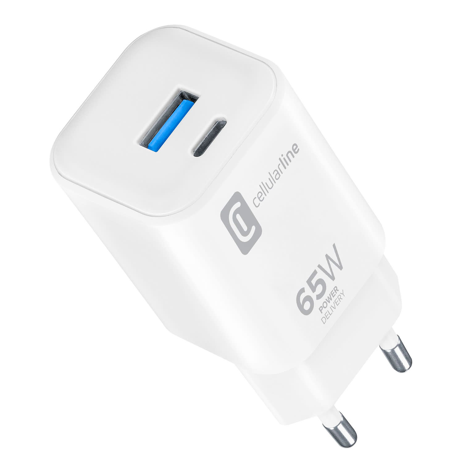 Εικόνα 1 του Cellularline Φορτιστής GaN+ 3 Θέσεων 65W Λευκό