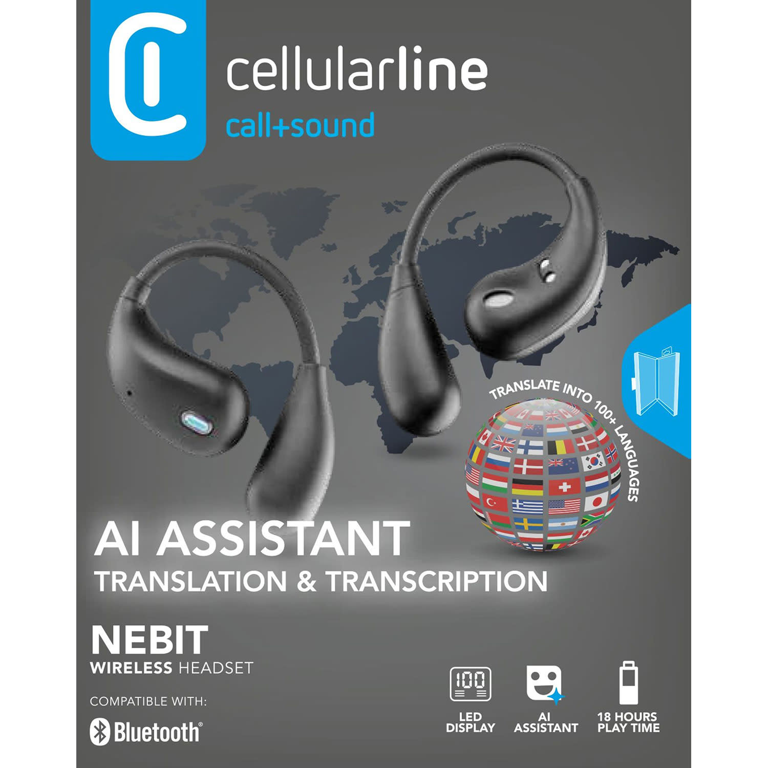 Κάνε κλικ για να δεις την εικόνα 4 του Cellularline Nebit Translator Μαύρo