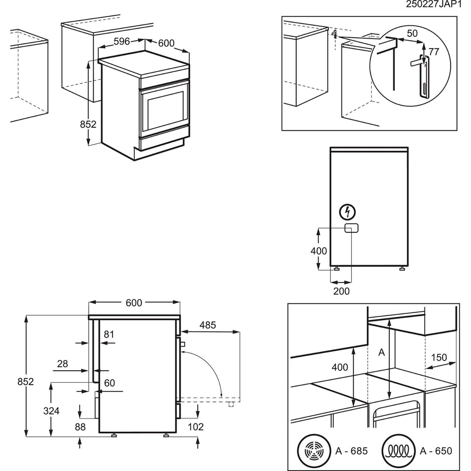 Εικόνα 8 του Electrolux LKR62000BW Κουζίνα Κεραμική