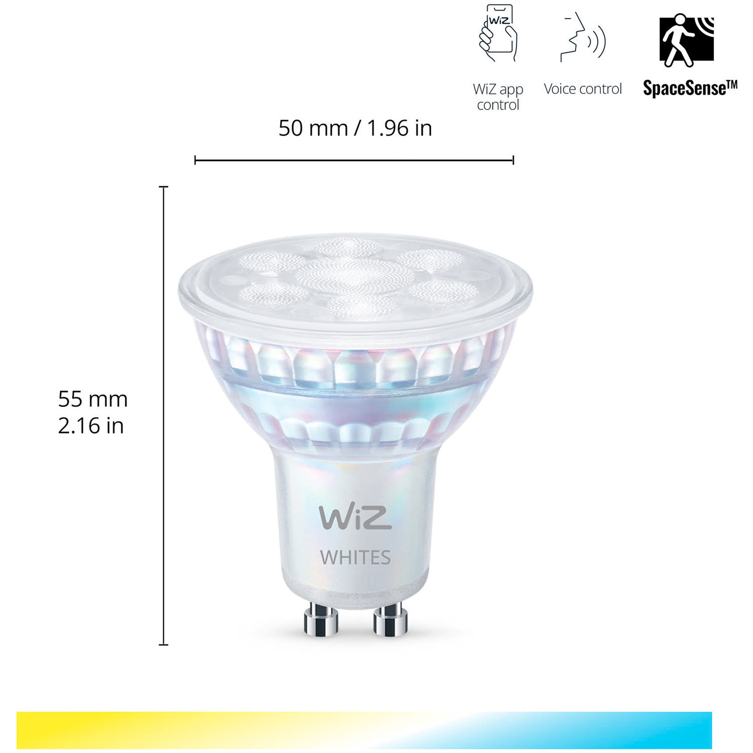 Εικόνα 2 του Wiz Smart Wi-Fi Spot PAR16 GU10 Tunable White 2026