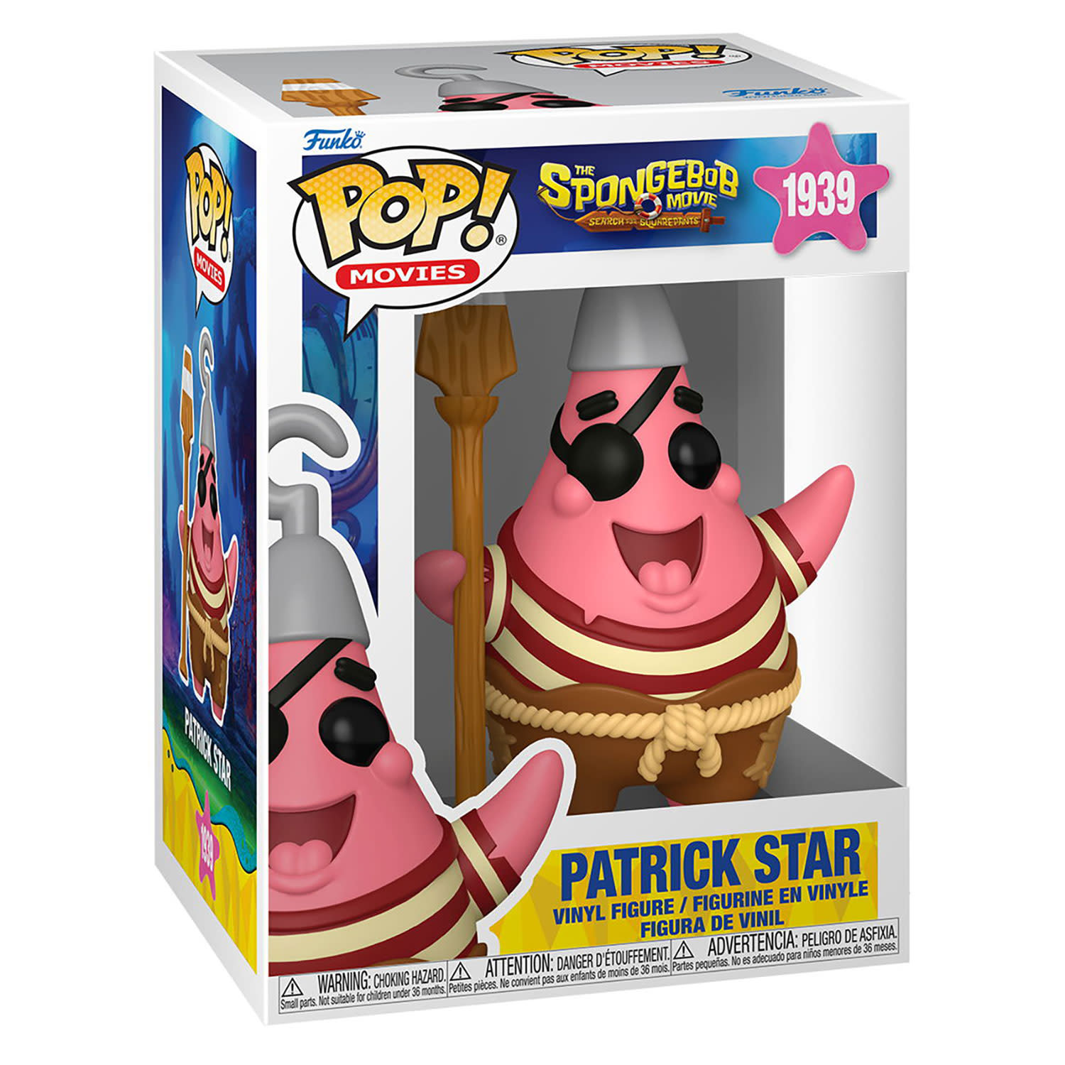 Funko Pop! Movies:  Patrick Star (Pirate) #1939