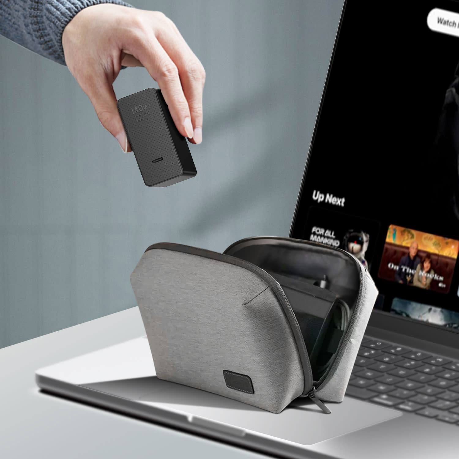 Κάνε κλικ για να δεις την εικόνα 2 του Turbo-X Notebook GaN 140W 2 x USB-C Travel Charger