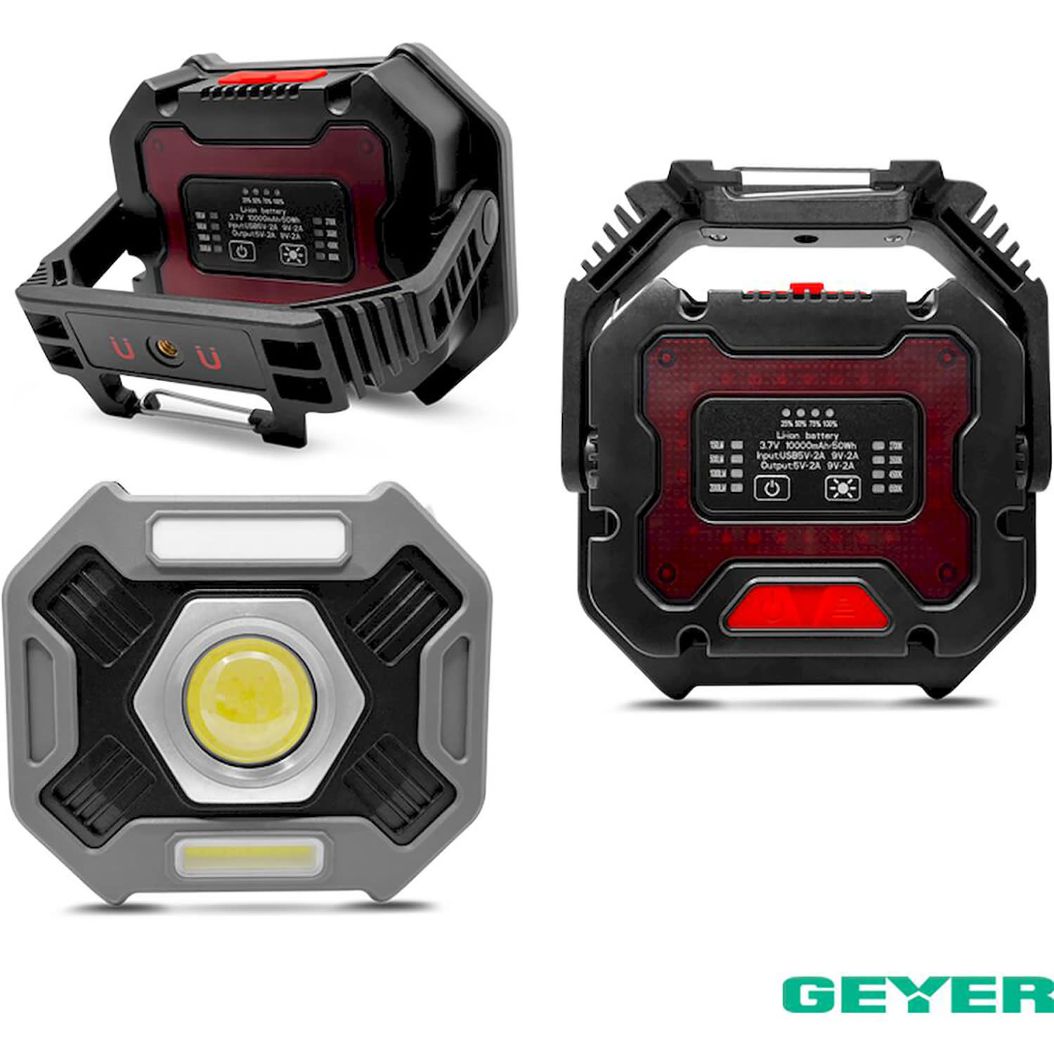 Εικόνα 3 του Geyer Επαναφορτιζόμενος LED Φακός Εργασίας 20W