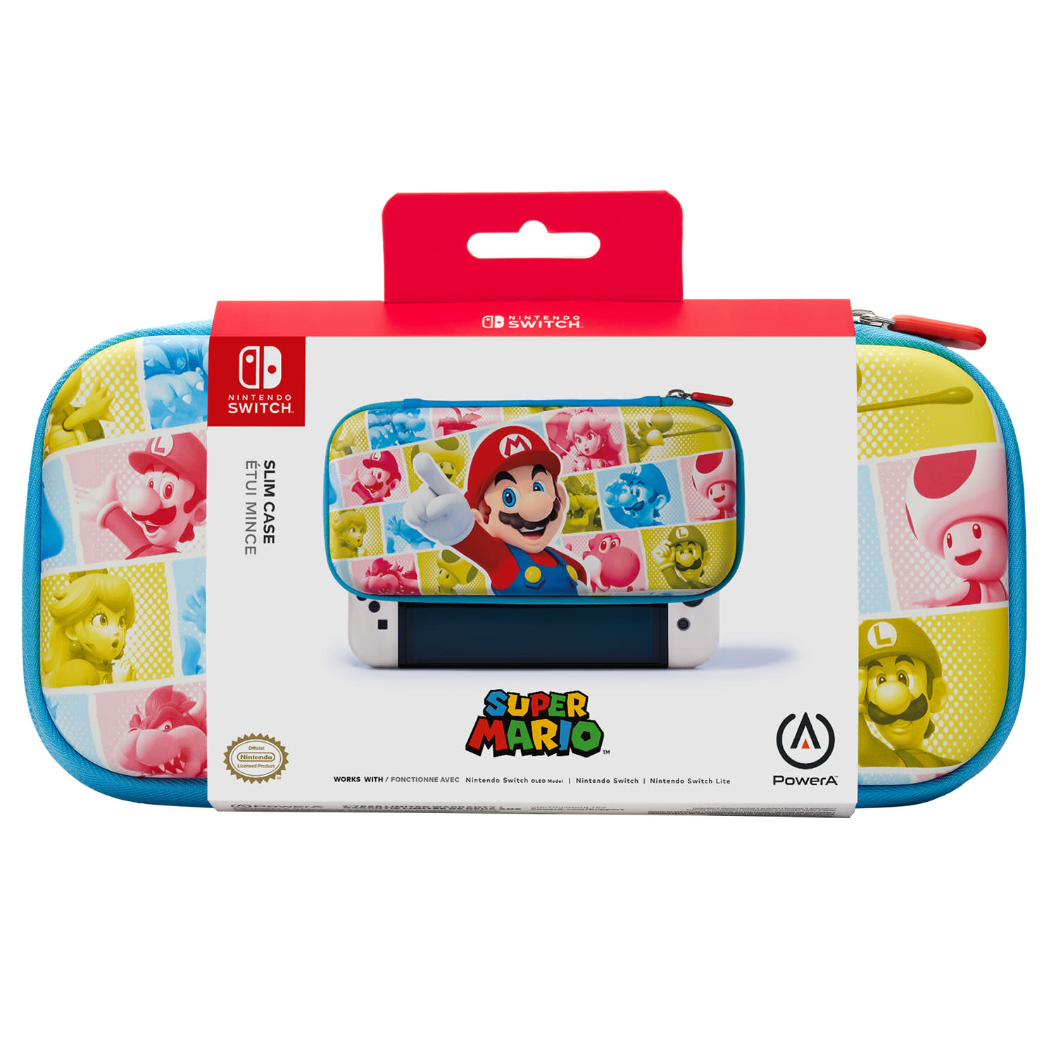 PowerA Slim Case Mushroom Kingdom Reel Nintendo Switch