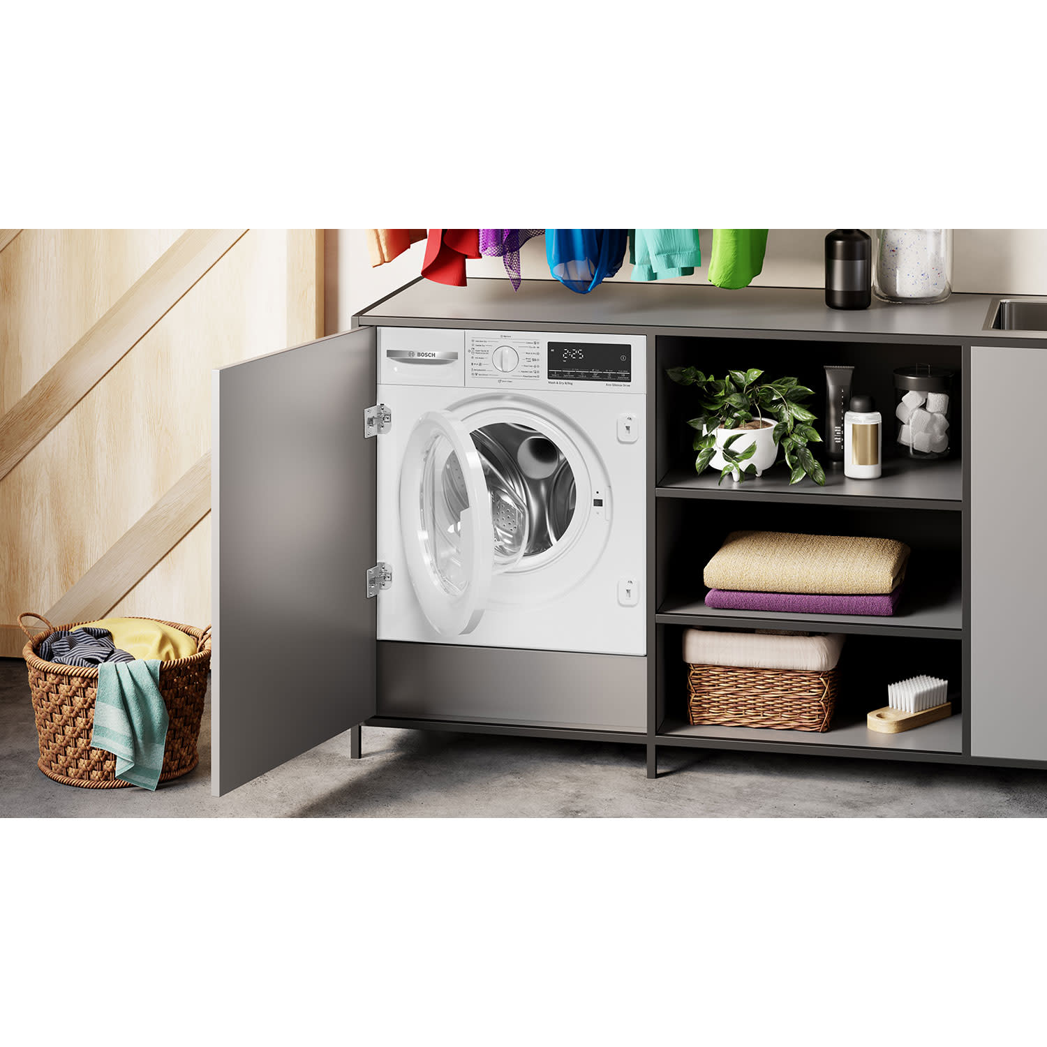 Εικόνα 3 του Bosch WKD28490EU Πλυντήριο-Στεγνωτήριο 8,00 kg / 5 kg