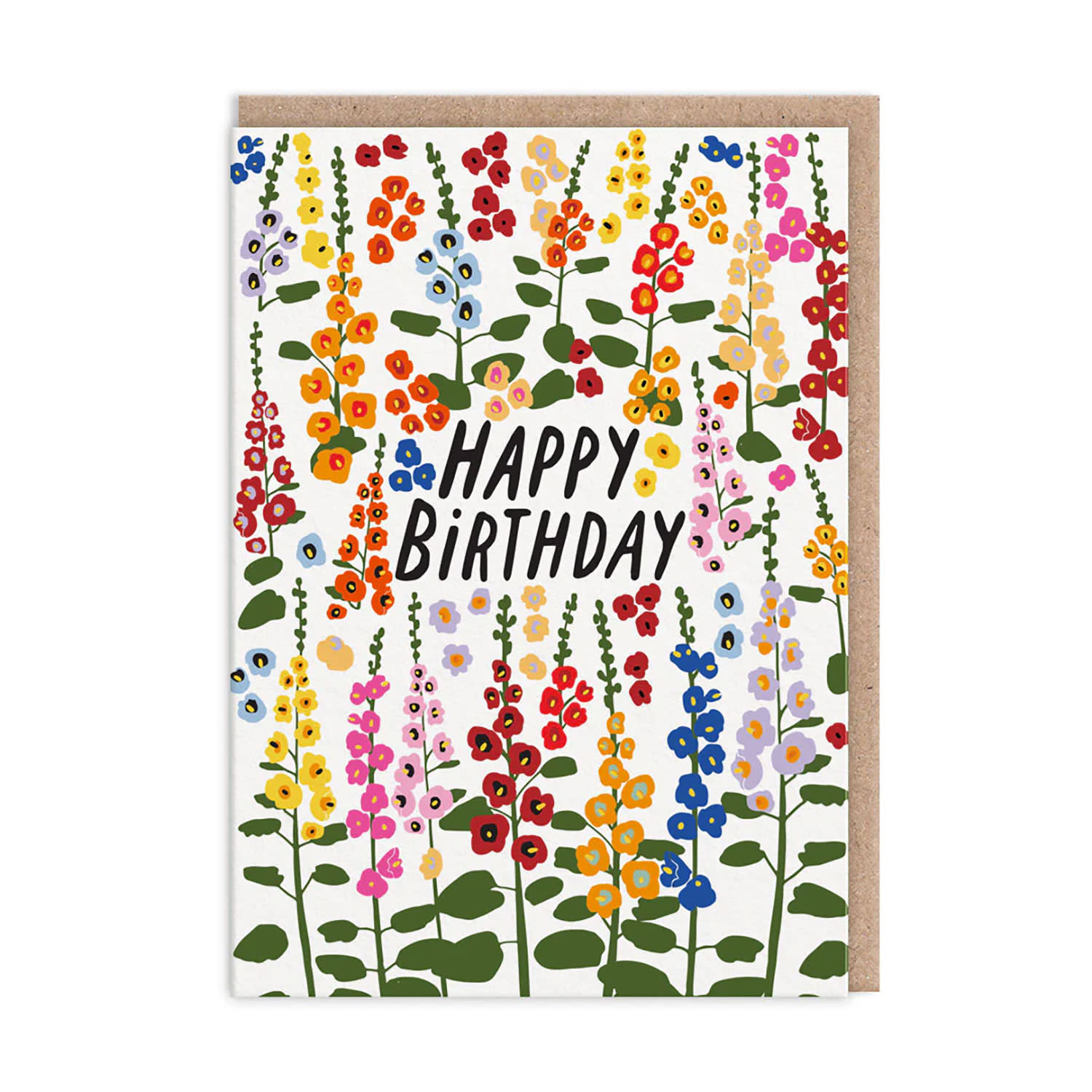 Ohh Deer Ευχετήρια Κάρτα Happy Birthday Foxgloves