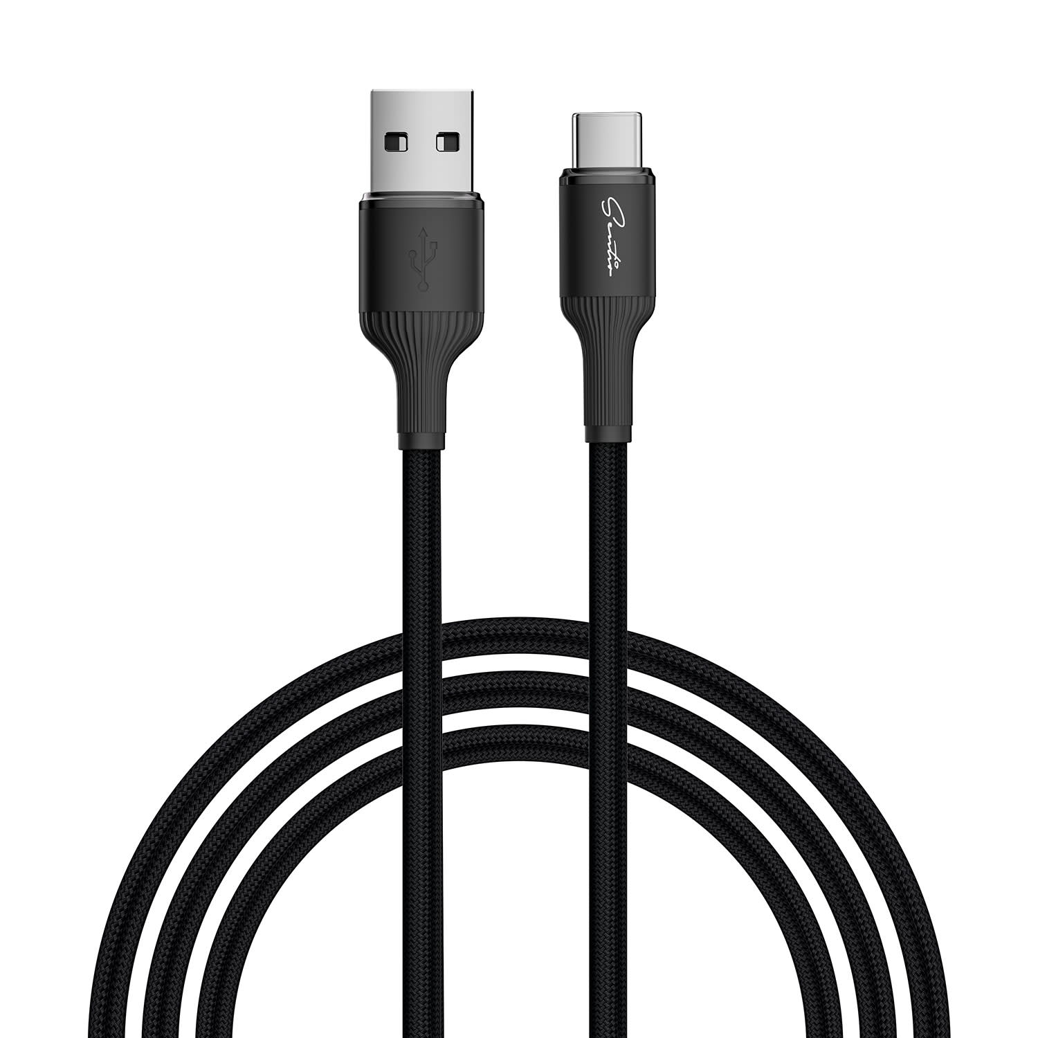 Sentio Καλώδιο USB-A to USB-C 15W 1.2 m Black