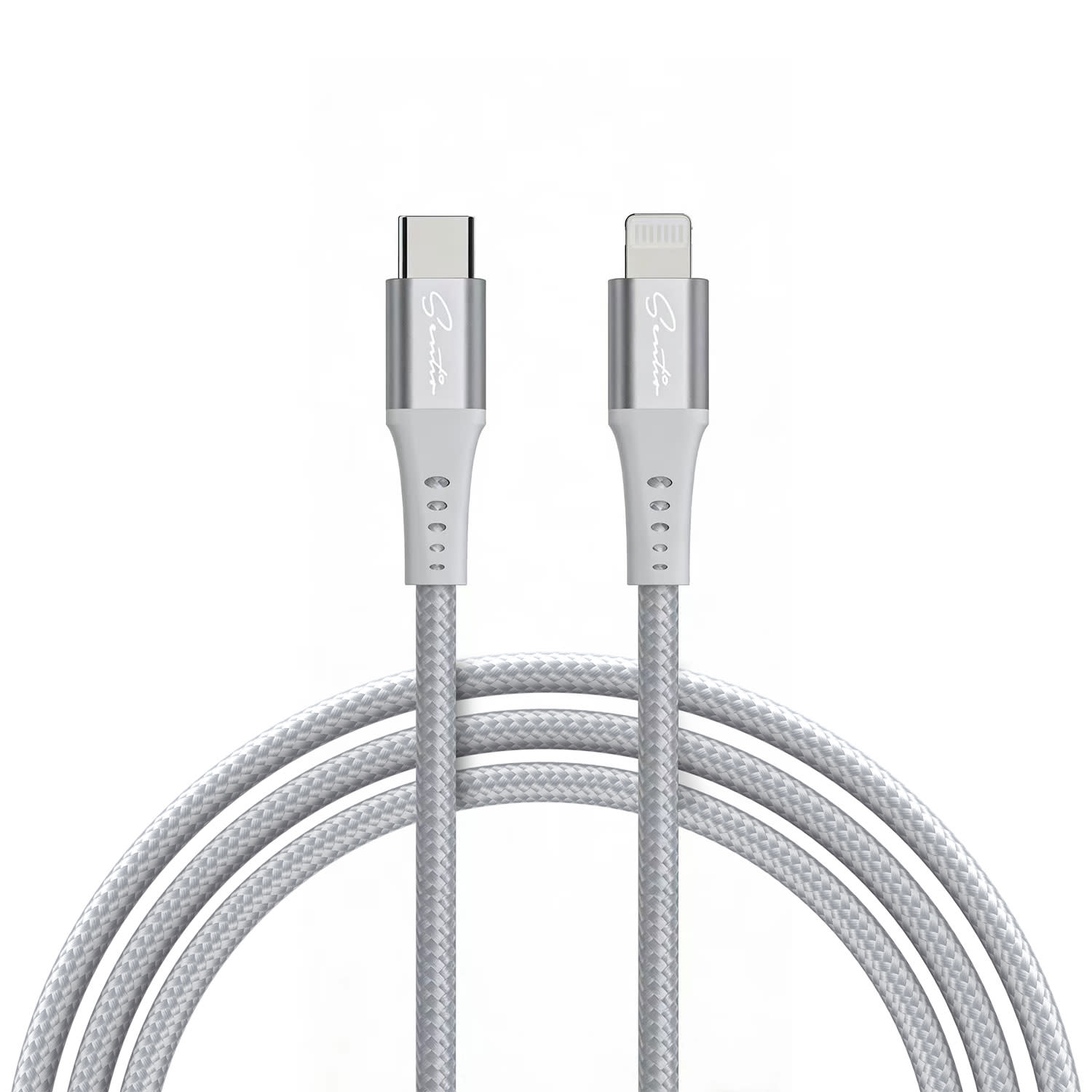 Sentio Καλώδιο USB-C to Lightning 27W 1.2 m Γκρι