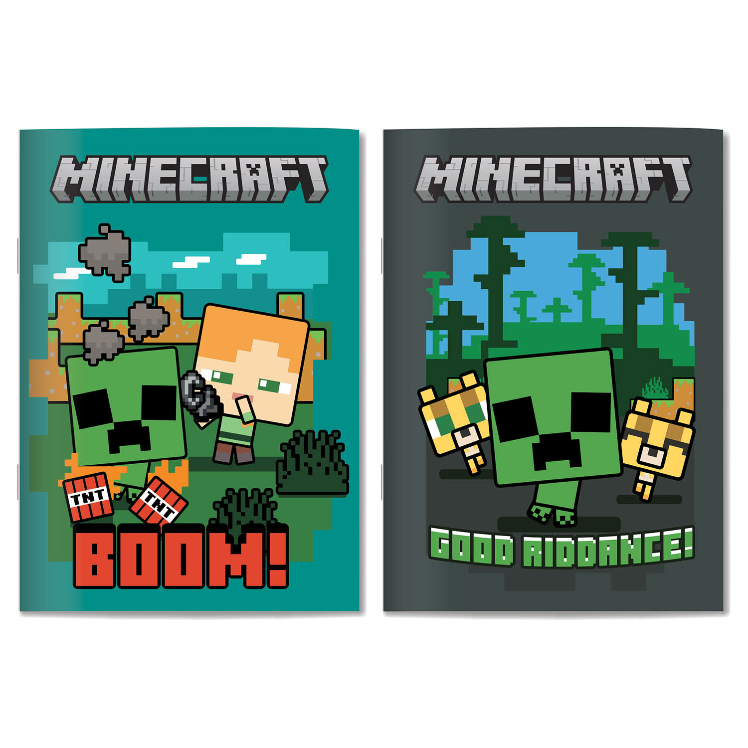 Gim Τετράδιο Ριγέ 17x25 Minecraft Boom-Www 40 Φύλλων