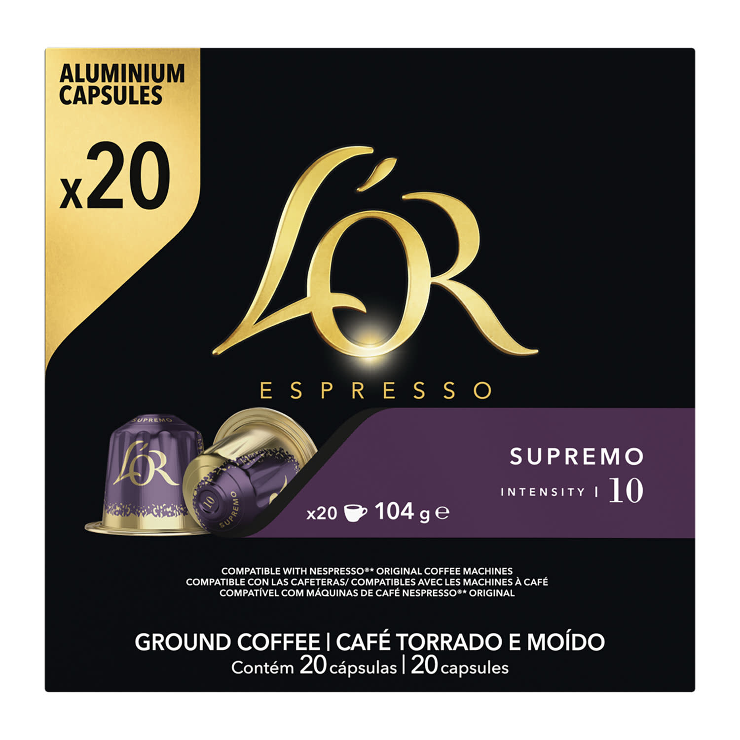 L’OR Κάψουλες Espresso Supremo 20τεμ.