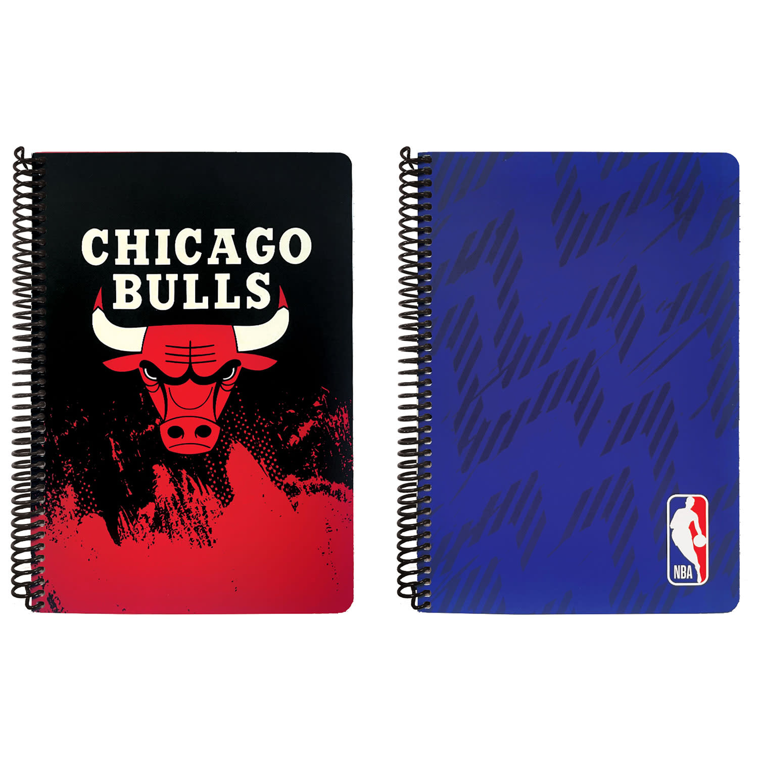 Bmu Τετράδιο Σπιράλ 17x25 2 Θεμάτων Bulls-NBA Logo 70 Φύλλα