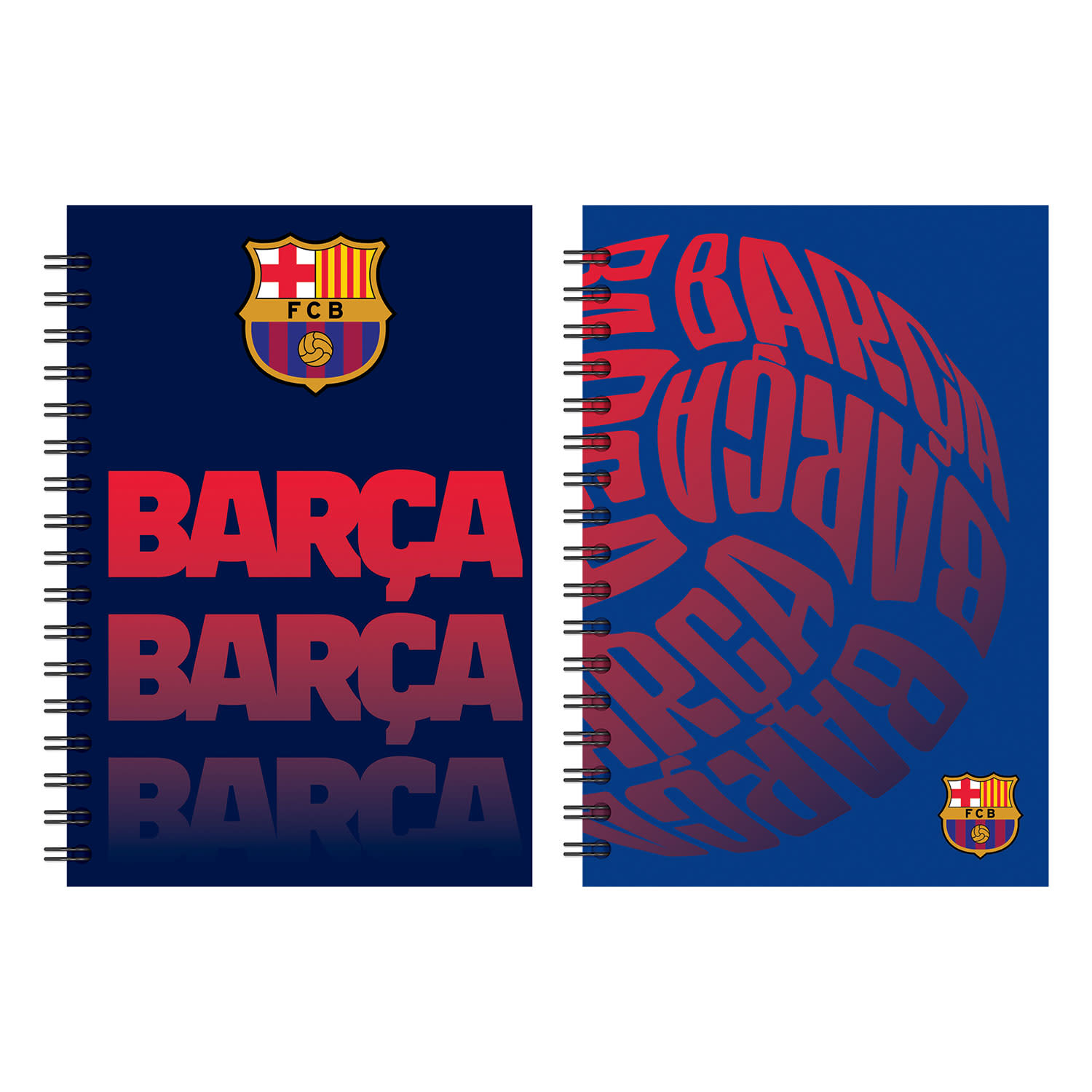 Bmu Τετράδιο Σπιράλ 17x25 2 Θεμάτων Barcelona 70 Φύλλα