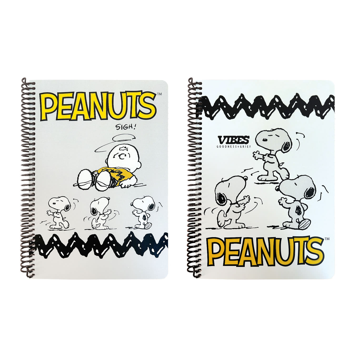 Bmu Τετράδιο Σπιράλ 17x25 2 Θεμάτων Peanuts Vibes-Sigh 70 Φύλλα