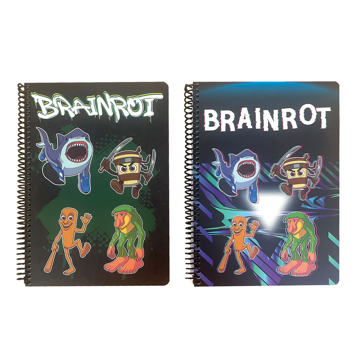 Gim Τετράδιο Σπιράλ 17x25 2 Θεμάτων Toikido Brainrot 70 Φύλλα