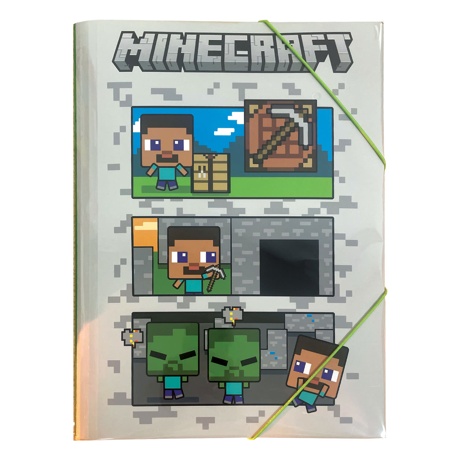 Εικόνα 1 του Gim Φάκελος με Αυτιά και Λάστιχο A4 Minecraft