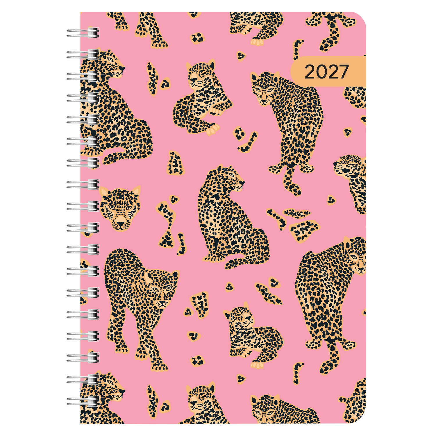 Sentio 2027 Ημερολόγιο Ημερήσιο Σπιράλ 12x17 Pop Leopard