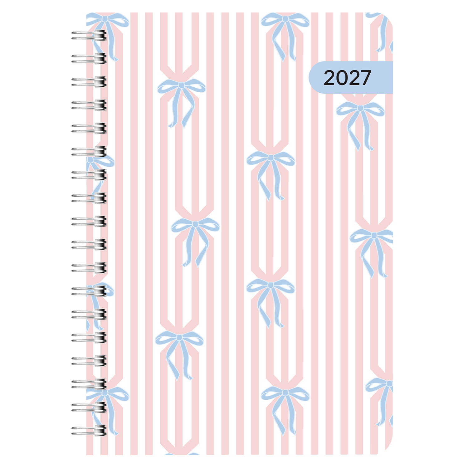Sentio 2027 Ημερολόγιο Ημερήσιο Σπιράλ 12x17 Bow Stripes