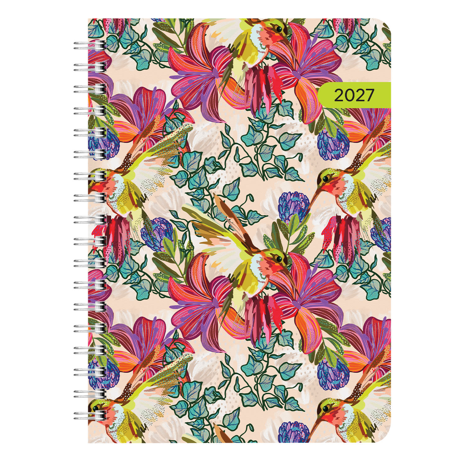 Sentio 2027 Ημερολόγιο Ημερήσιο Σπιράλ 14x21 Exotic Bloom