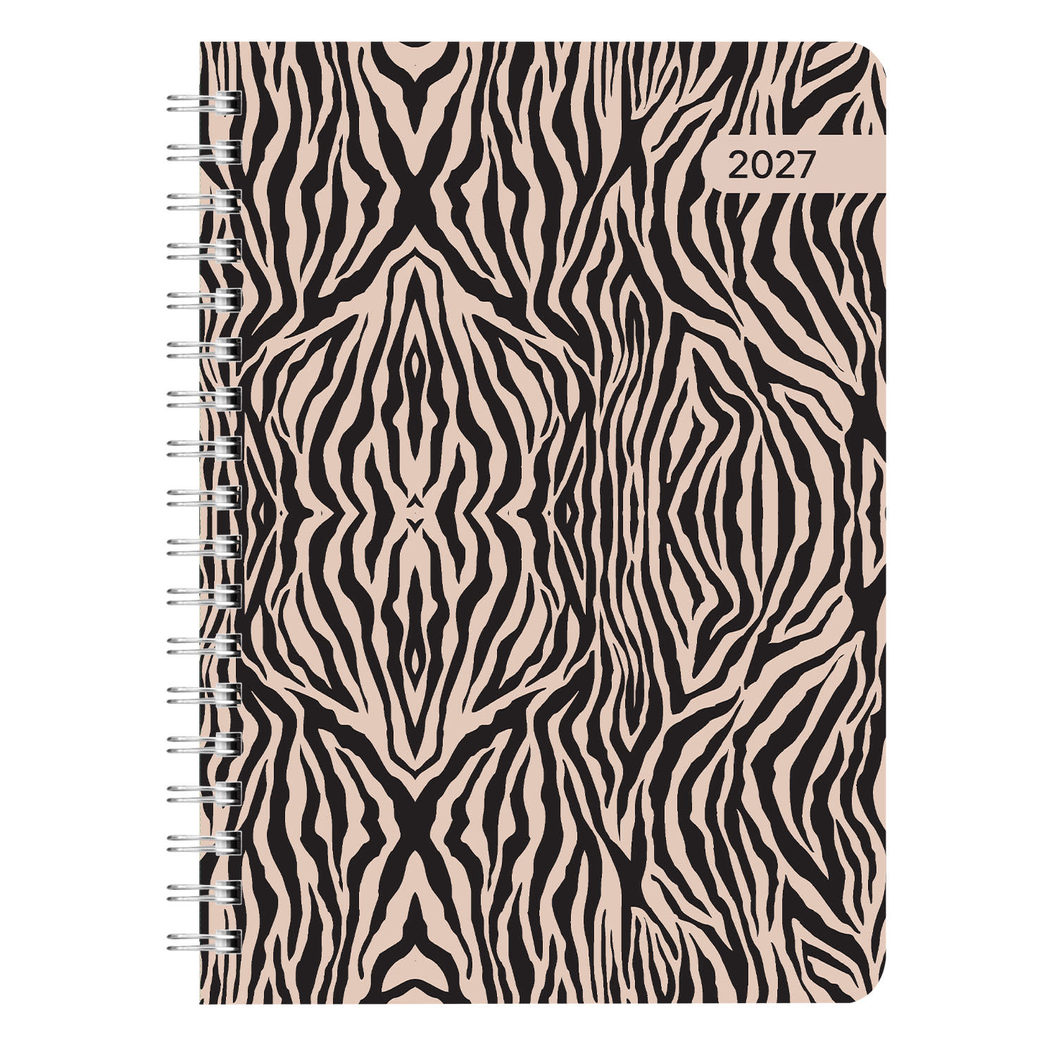 Sentio 2027 Ημερολόγιο Ημερήσιο Σπιράλ 17x25 Zebra