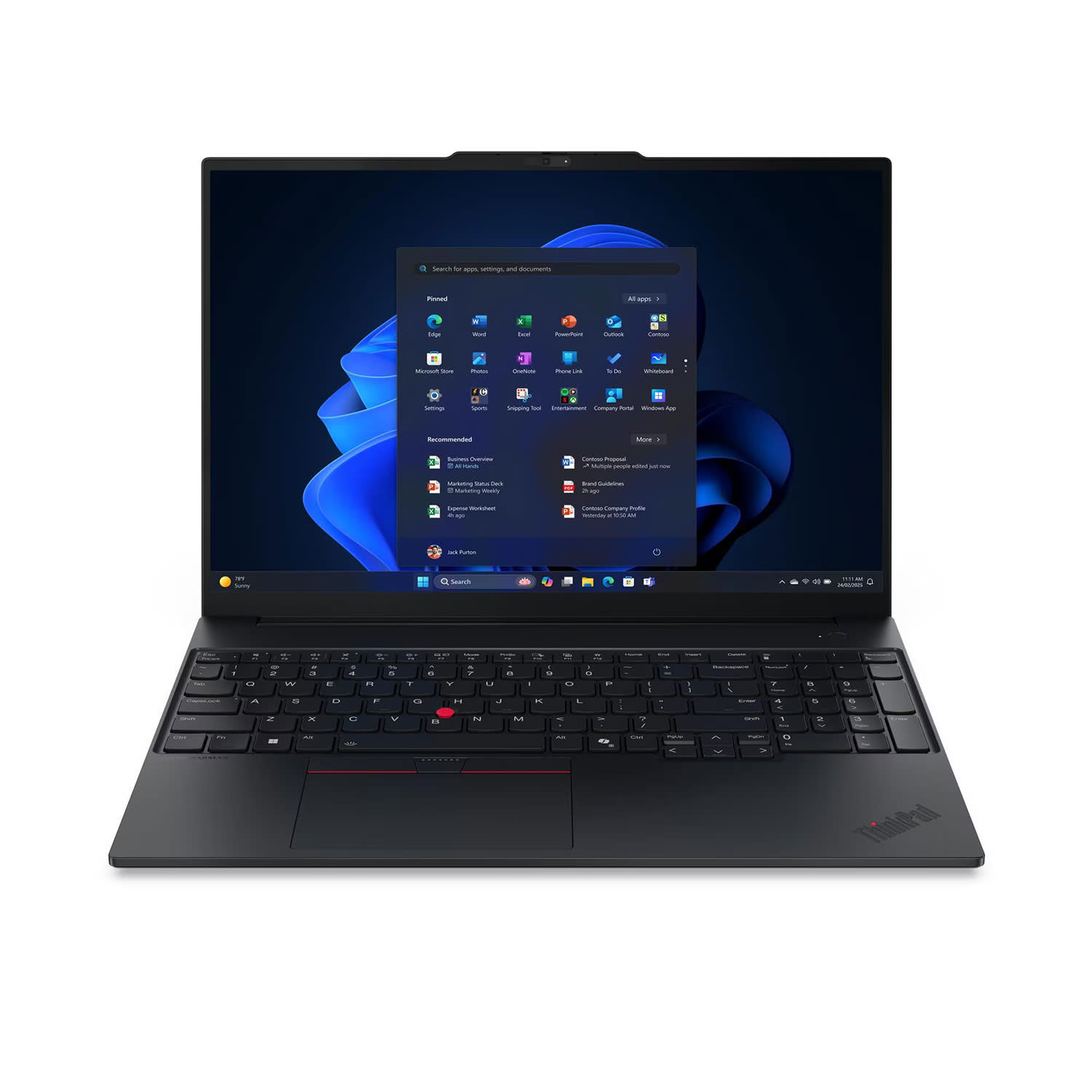 Κάνε κλικ για να δεις την εικόνα 1 του Lenovo ThinkPad E16 G3 Laptop 16" IPS (Core Ultra 7 258V/32 GB/1 TB/Intel Arc Graphics/Windows 11 Pro)
