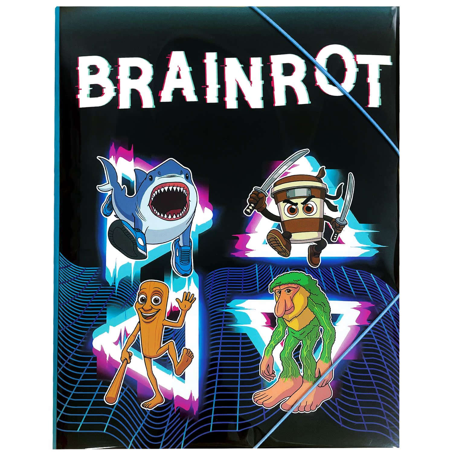Gim Φάκελος με Αυτιά και Λάστιχο Α4 Toikido Brainrot
