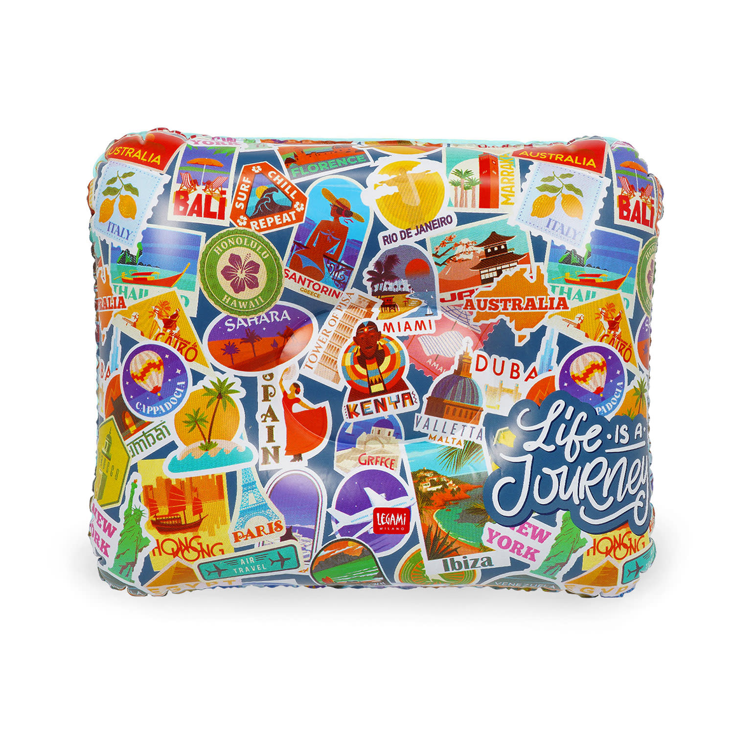 Εικόνα 1 του Legami Φουσκωτό Μαξιλάρι Travel Stickers