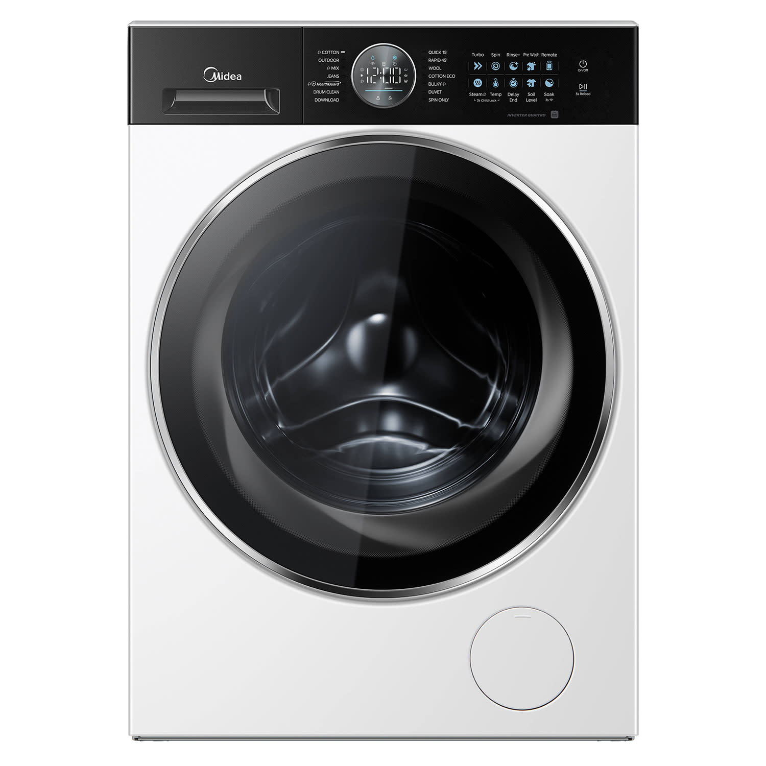 Midea MF210W80BA20/W-GR Πλυντήριο Ρούχων 8 KG