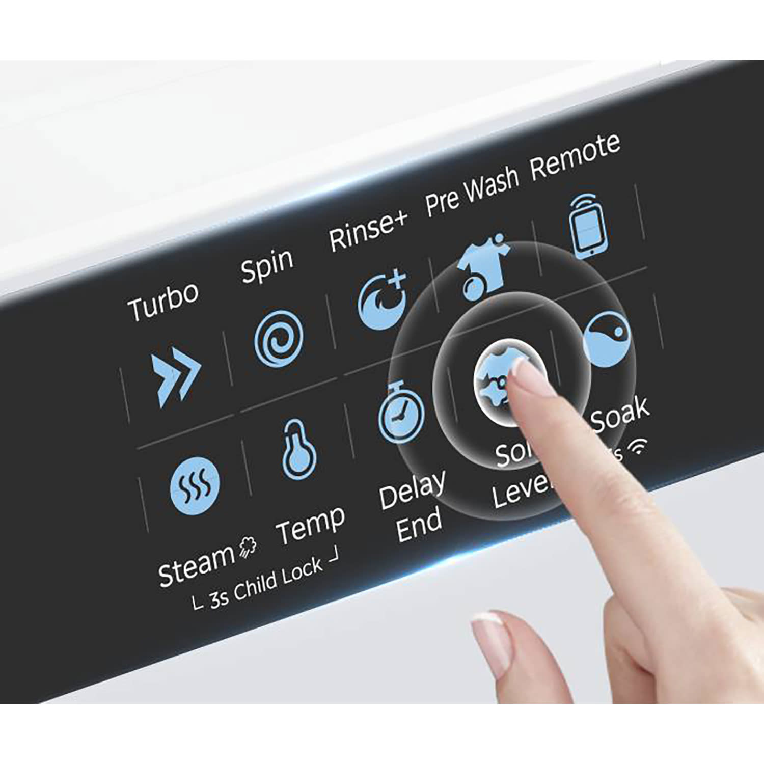 Κάνε κλικ για να δεις την εικόνα 5 του Midea MF210W80BA20/W-GR Πλυντήριο Ρούχων 8 KG