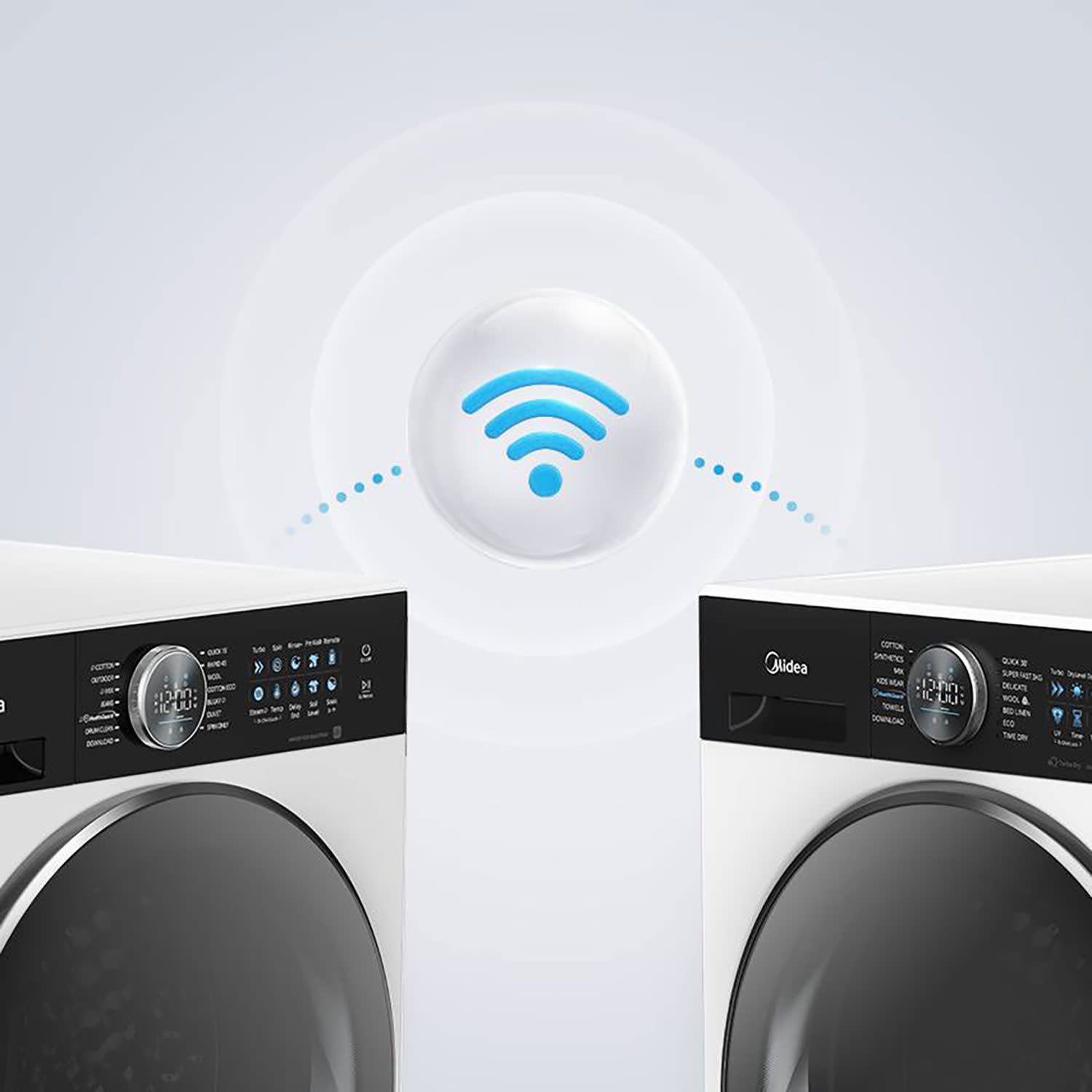 Κάνε κλικ για να δεις την εικόνα 7 του Midea MF210W80BA20/W-GR Πλυντήριο Ρούχων 8 KG
