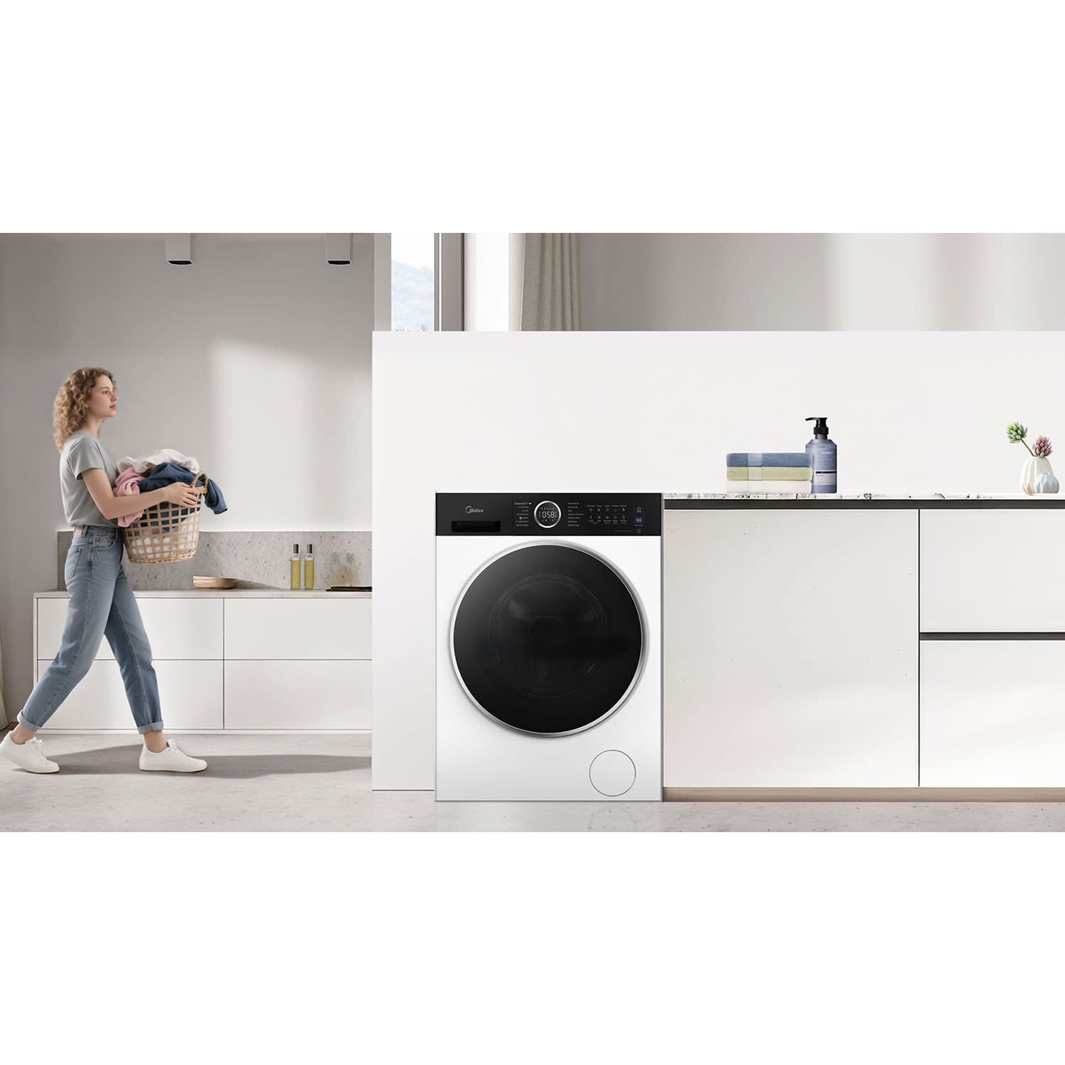 Κάνε κλικ για να δεις την εικόνα 9 του Midea MF205W90BA30/W-GR Πλυντήριο Ρούχων 9 KG
