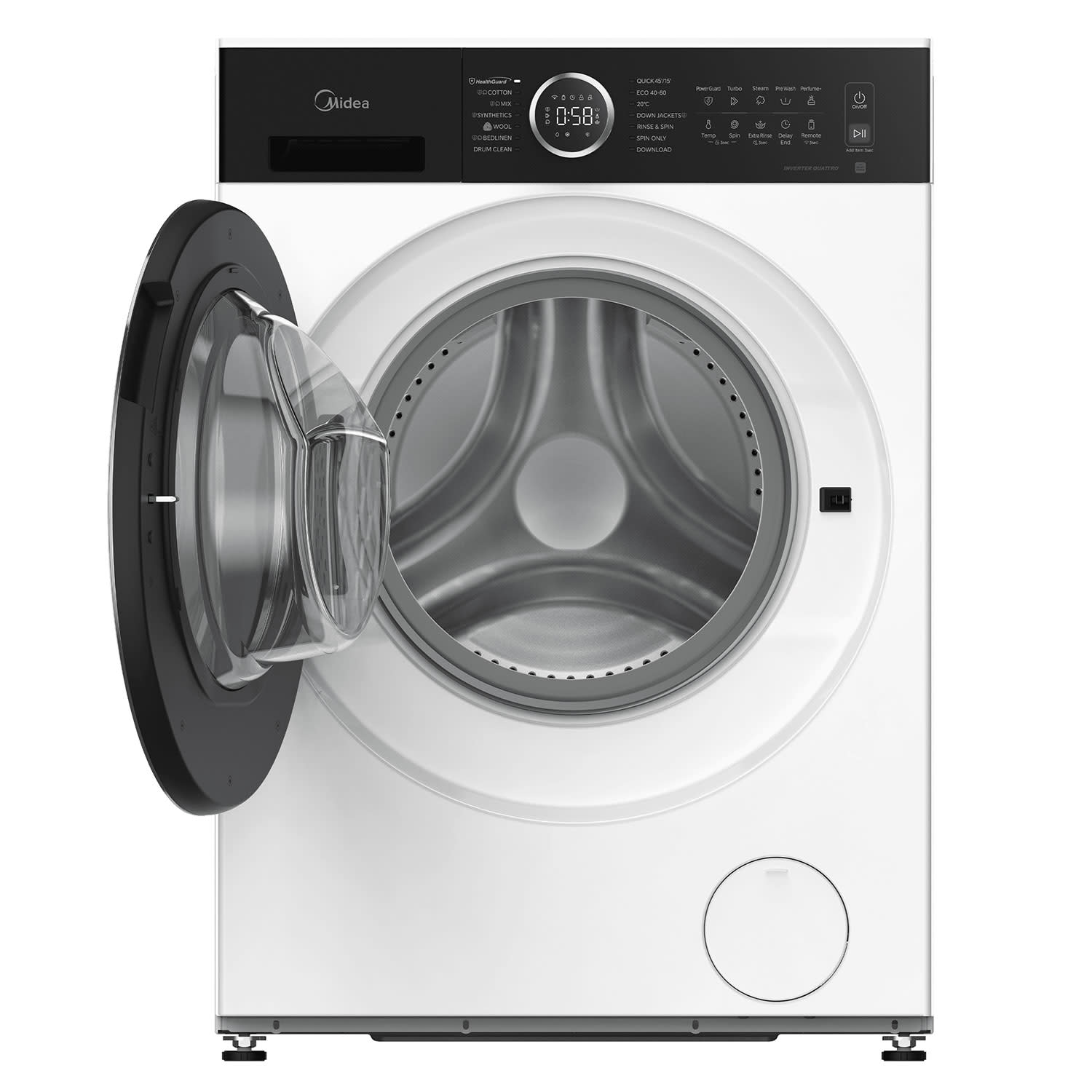 Εικόνα 2 του Midea MF205W80BA30/W-GR Πλυντήριο Ρούχων 8,00kg