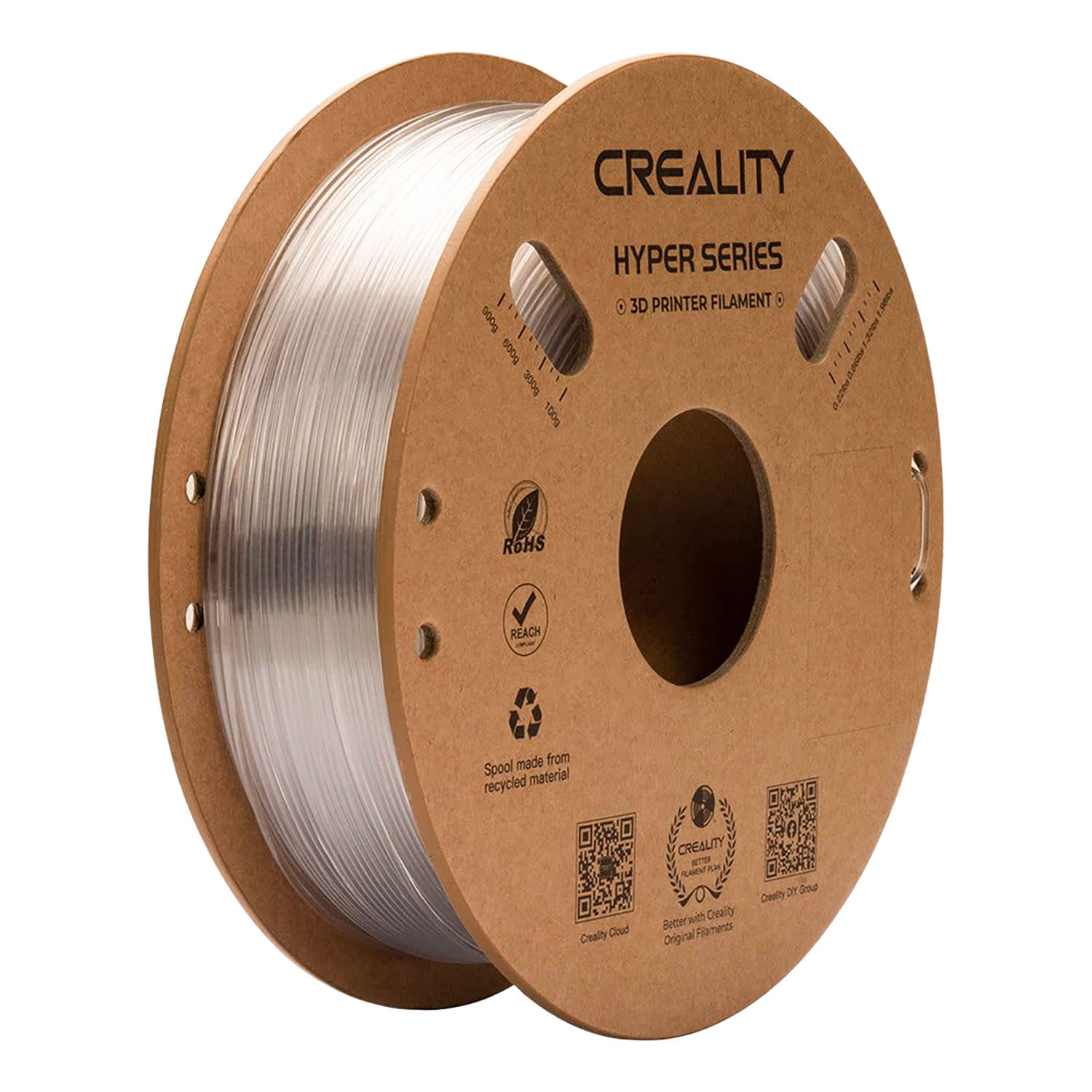 Creality Hyper-PETG Filament Διάφανο 1,75mm