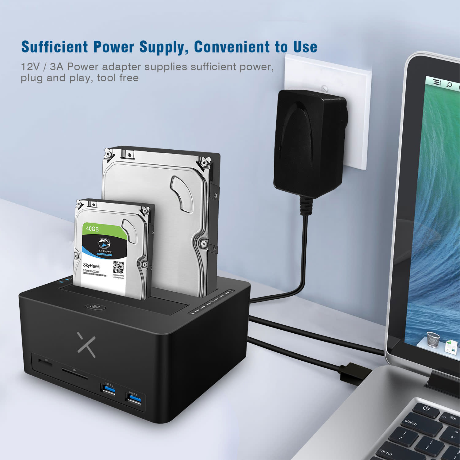 Κάνε κλικ για να δεις την εικόνα 5 του Turbo-X Docking Station 2.5/3.5" 2x USB 3.0 Clone