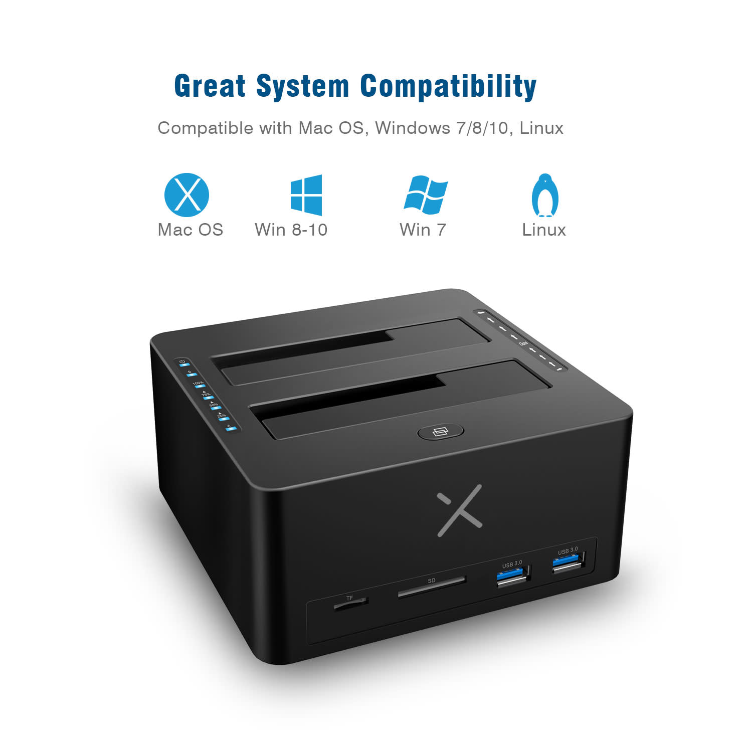 Κάνε κλικ για να δεις την εικόνα 6 του Turbo-X Docking Station 2.5/3.5" 2x USB 3.0 Clone