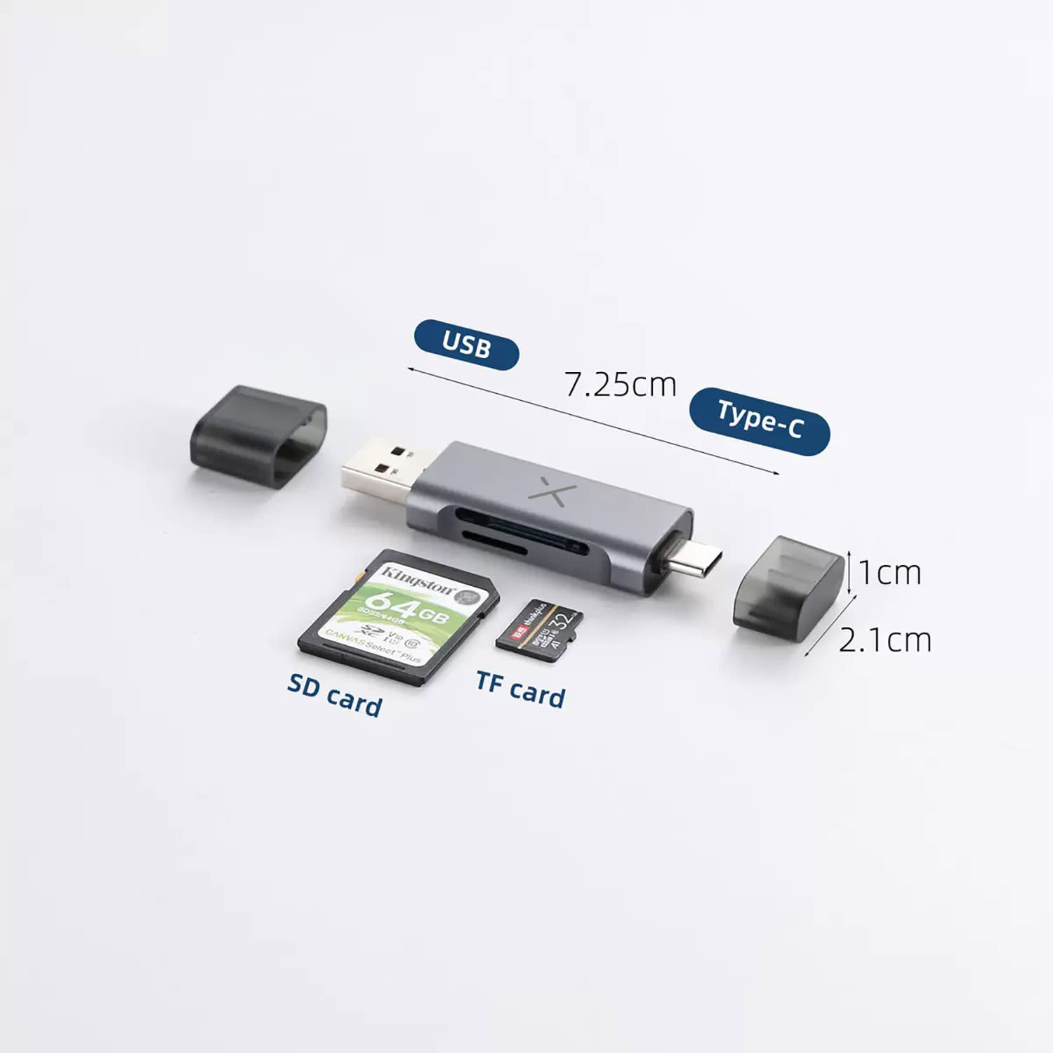 Κάνε κλικ για να δεις την εικόνα 3 του Fazn Οffice Adaptor USB-C/USB-A C.Reader