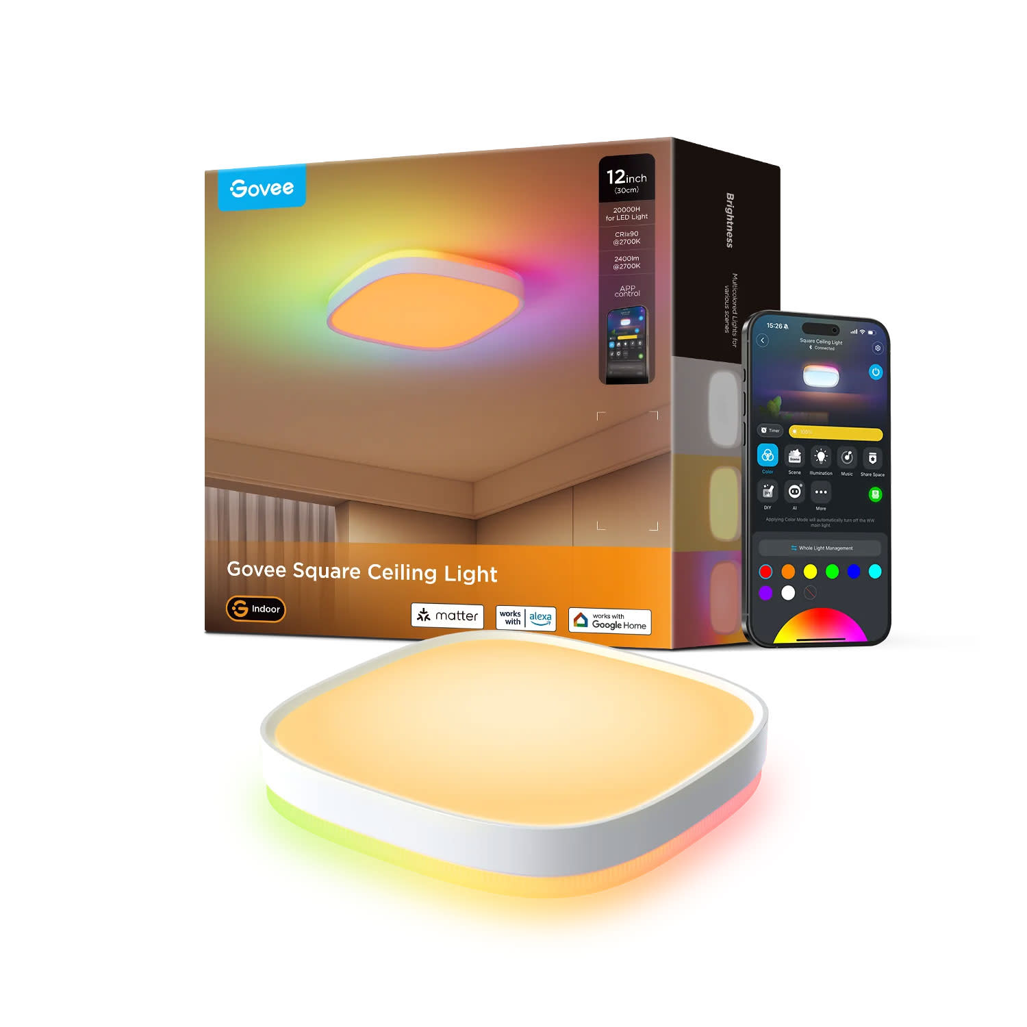 Govee LED Smart Square Ceiling Light