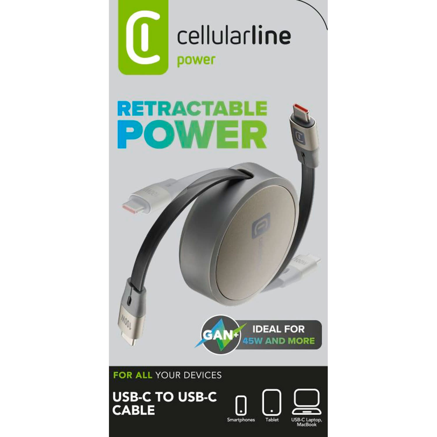 Εικόνα 3 του Cellularline καλώδιο Usb-C 100W Retra 1m