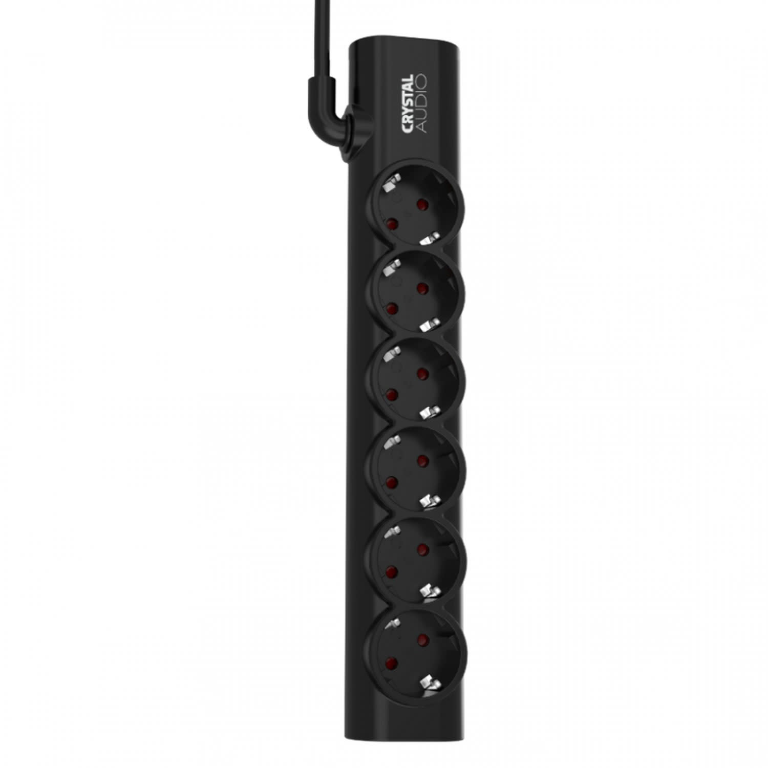 Κάνε κλικ για να δεις την εικόνα 1 του Crystal Audio Πολύπριζο Elegance 6 Θέσεων Σούκο Μαύρο