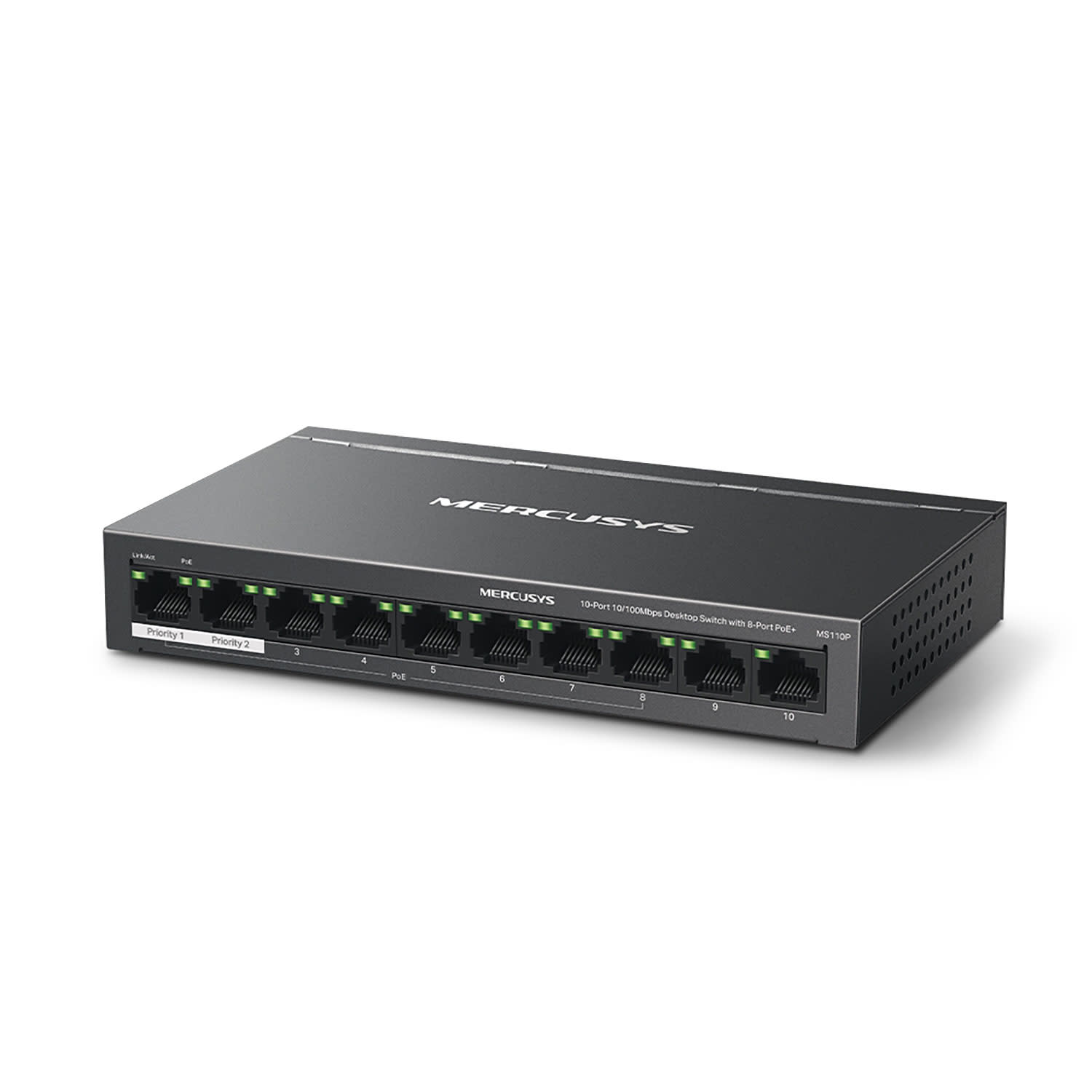 Εικόνα 2 του Mercusys Switch 8 Port MS110P PoE+