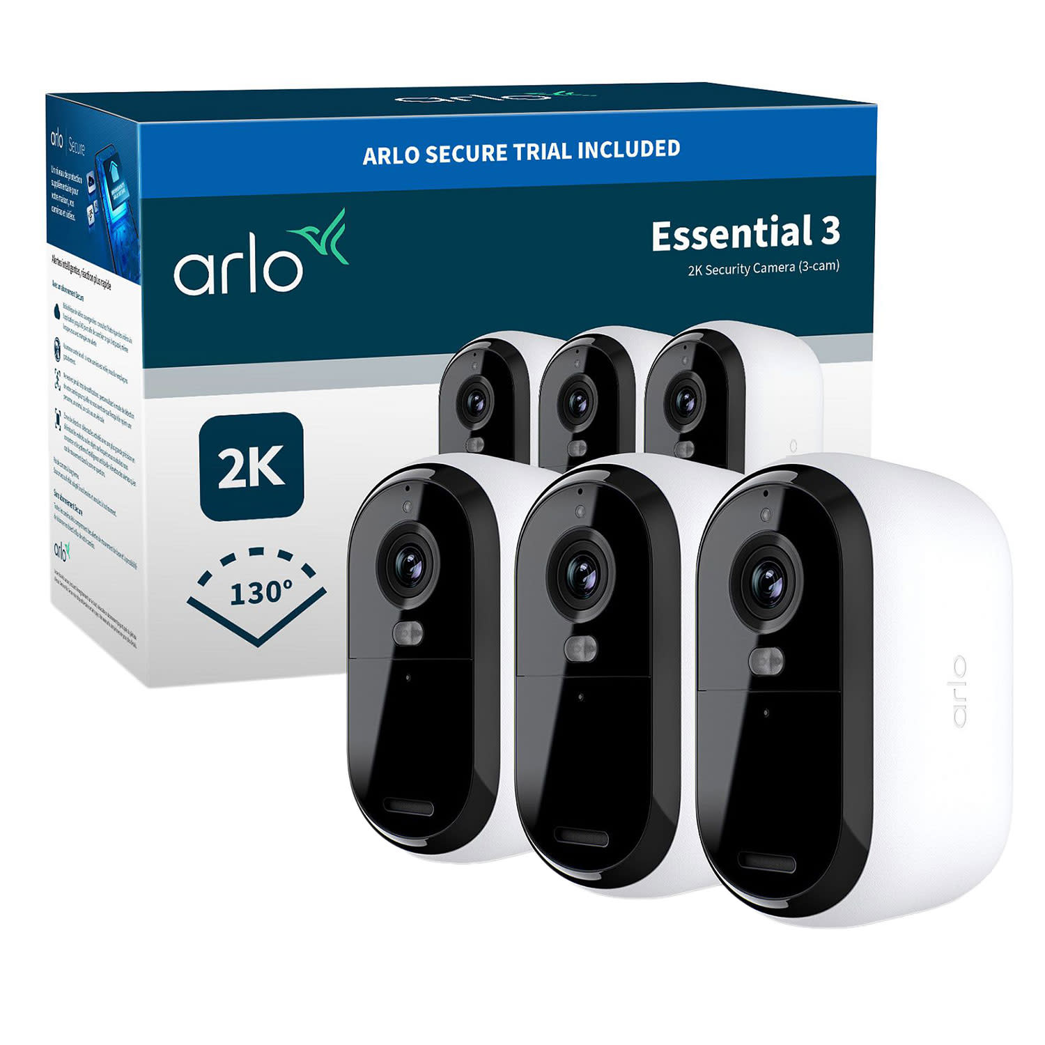 Εικόνα 1 του Arlo IP Camera Essential 3 Kit 2K (Battery)
