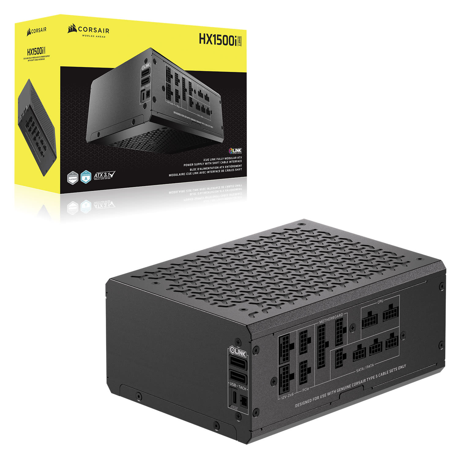 Εικόνα 1 του PSU Corsair HXi Shift 1500W Digital Cybenetics Platinum