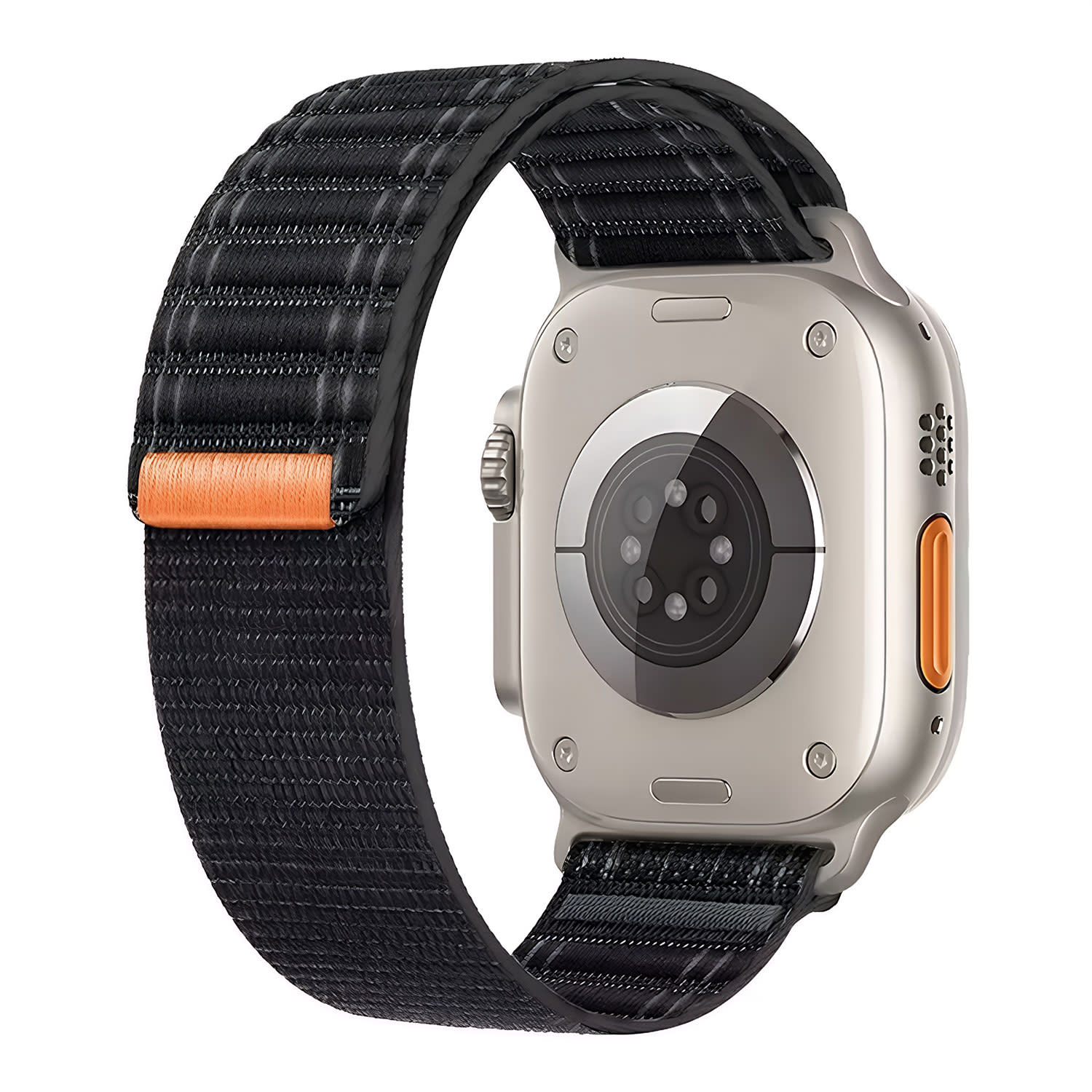 Sentio Yφασμάτινο Λουράκι για Watch 38/40/41mm Μαύρο/Πορτοκαλί