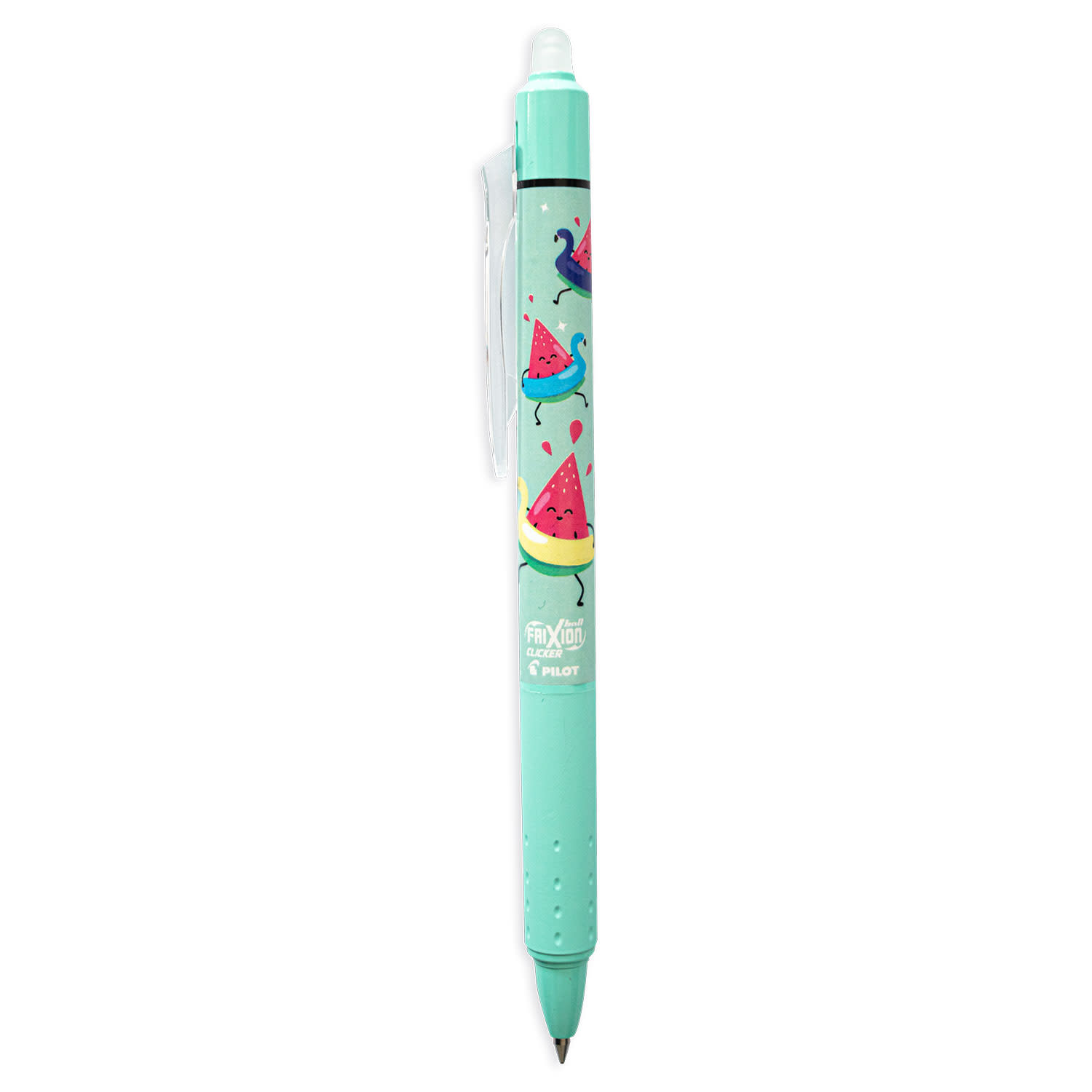 Pilot Στυλό Clicker Frixion Με Κλιπ & Πάχος Μύτης 0.7mm Pool Party Pastel  Green