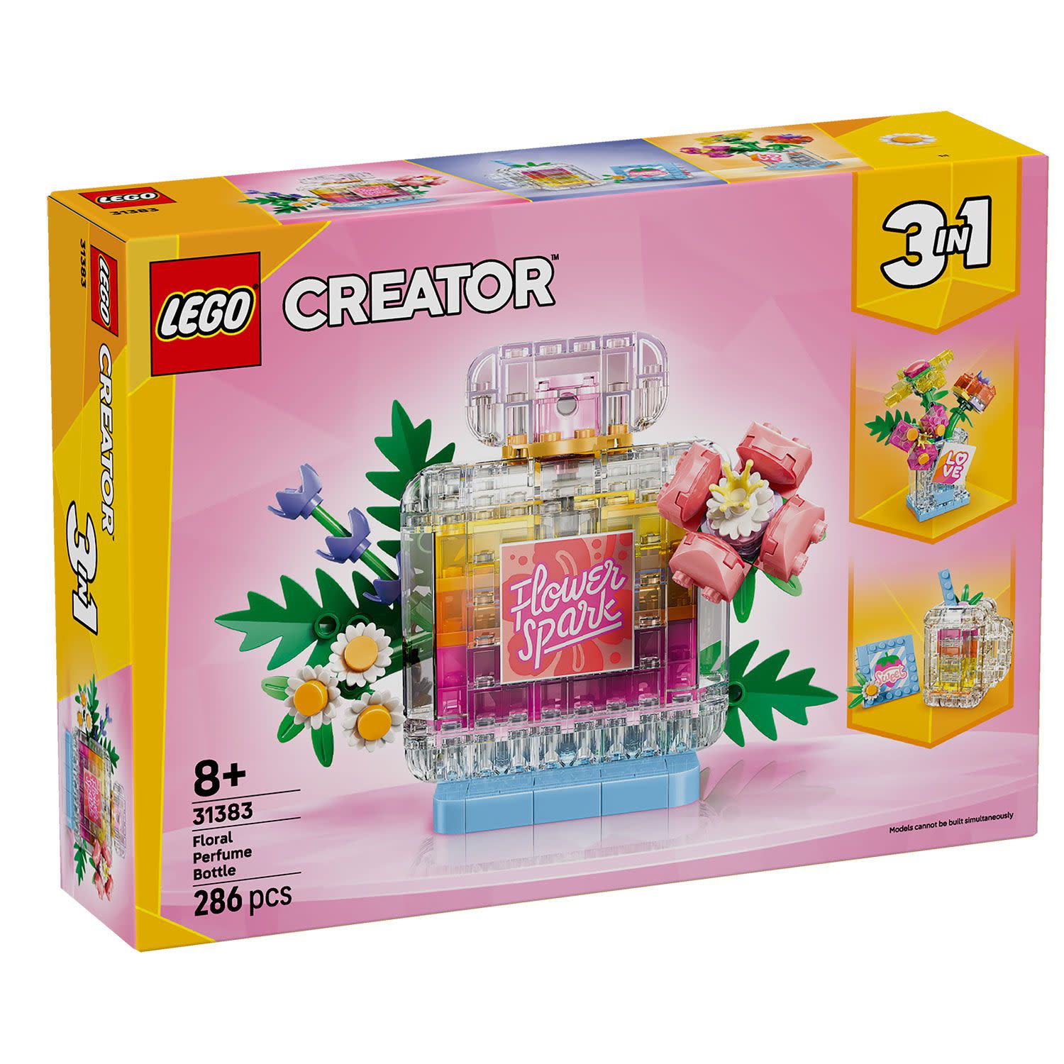 LEGO  Creator 3 σε 1 Διακοσμητικό με Λουλούδια – Μπουκάλι Αρώματος 31383